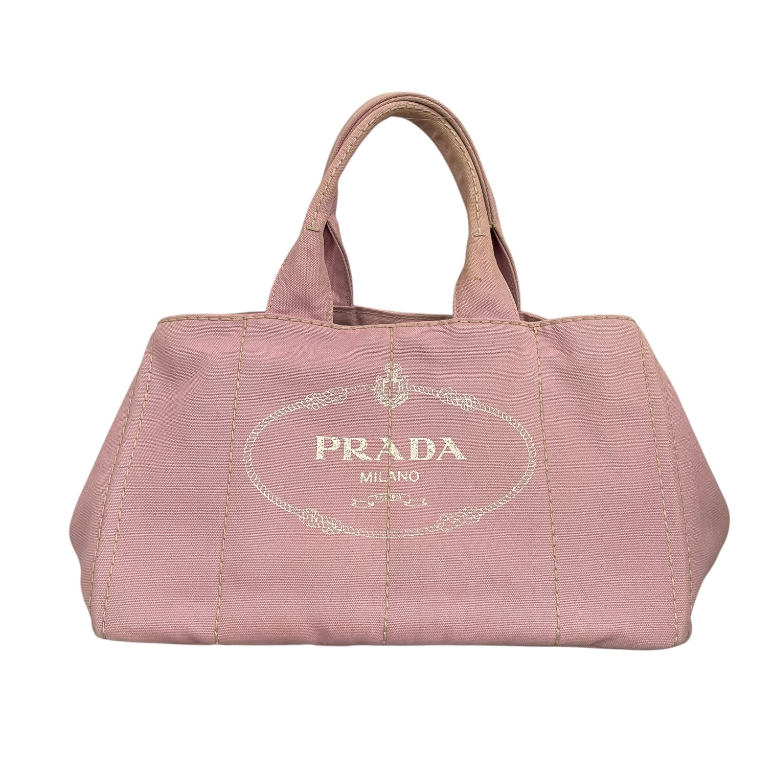 PRADA/Tote Bag/Cotton/PNK/CANVAS CANAPA TOTE BAG