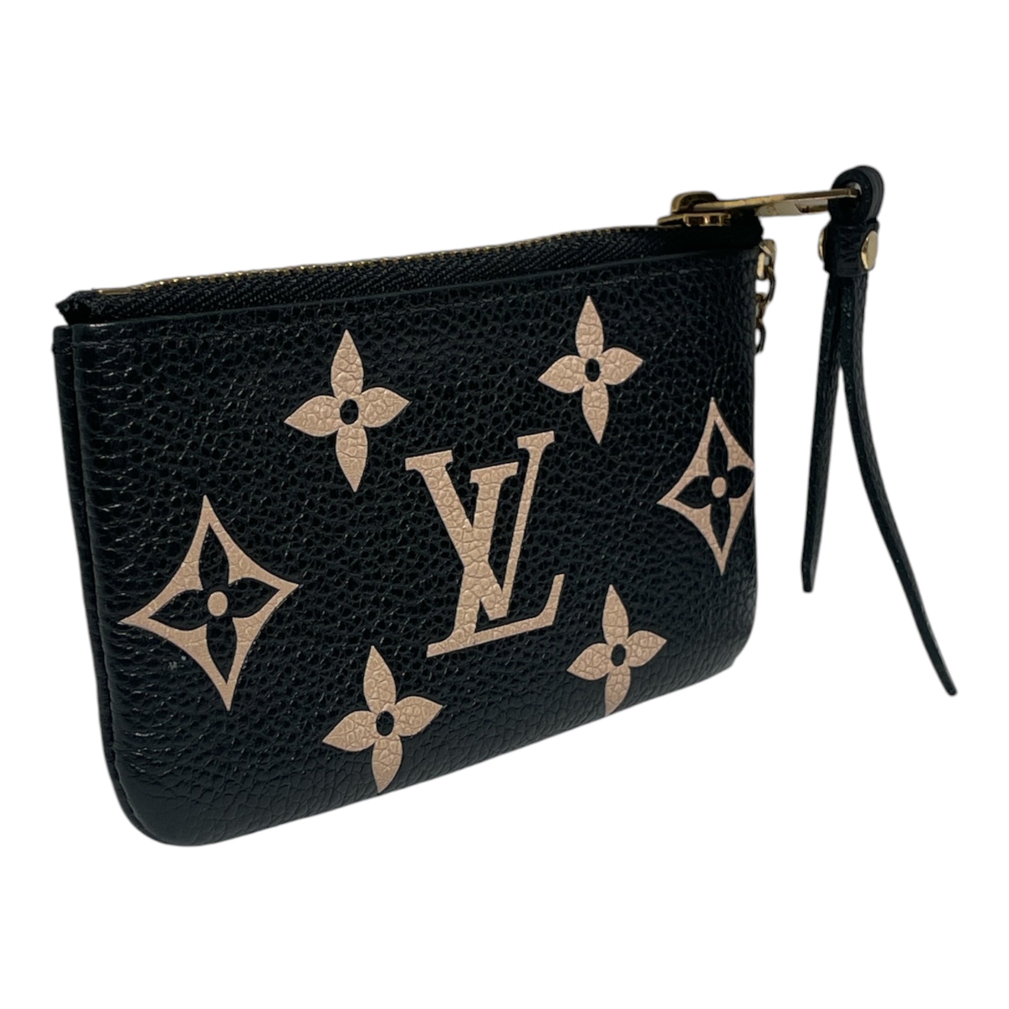 LOUIS VUITTON/Coin Wallet/All Over Print/Leather/BLK/Mini Pochette view 2
