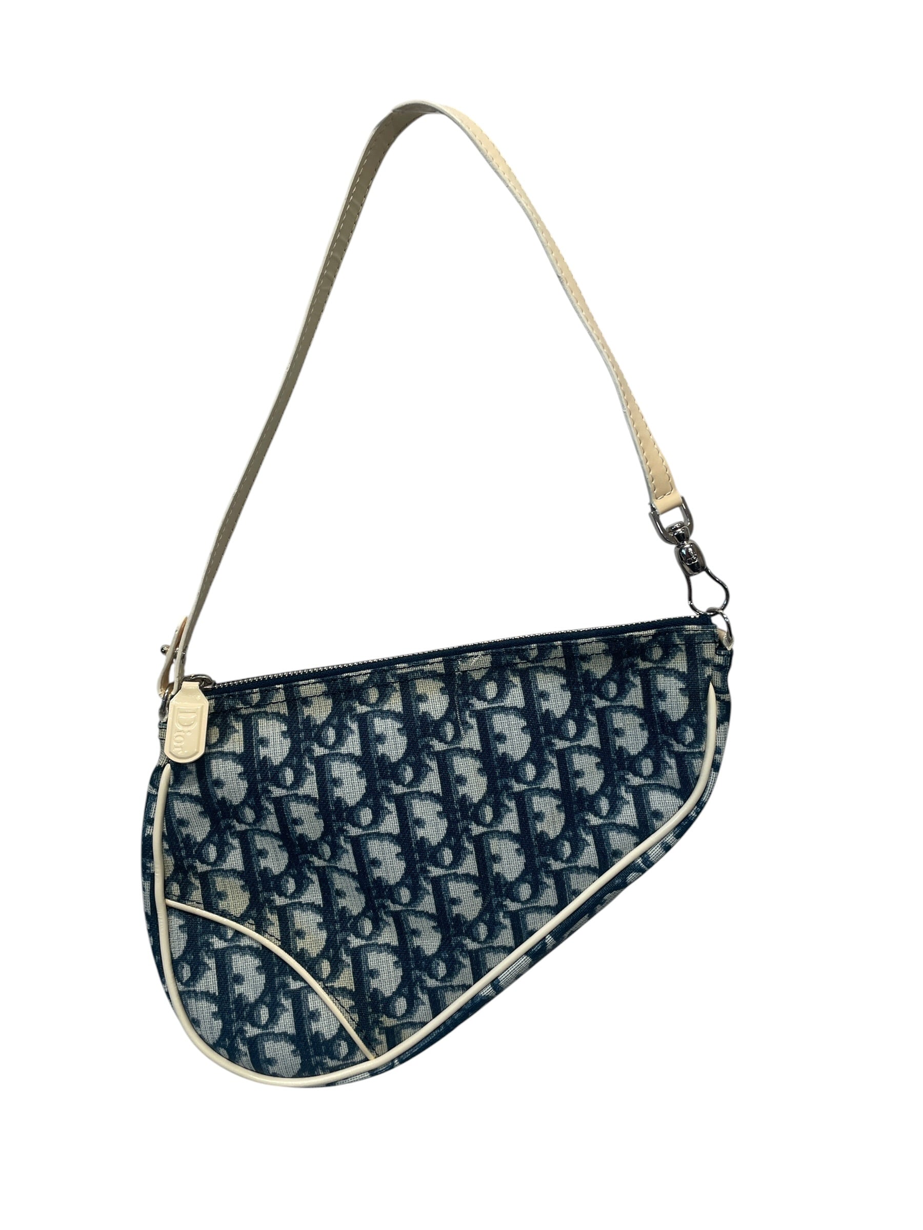 Christian Dior/Bag/Monogram/BLU/SADDLE POCHETTE OBLIQUE CANVAS view 1