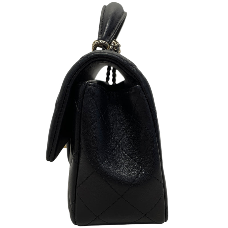 CHANEL/Hand Bag/Leather/BLK/P743U6TK