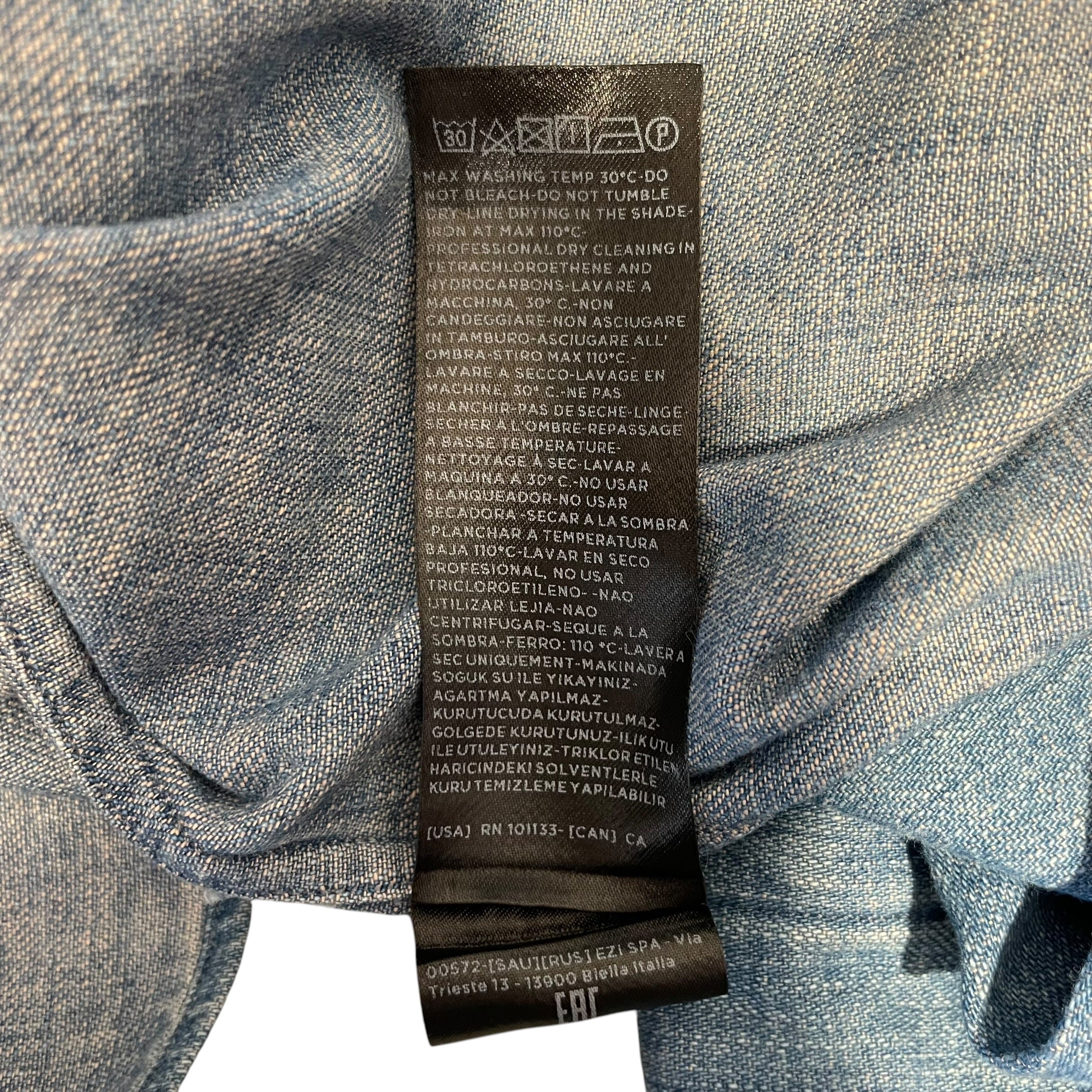TOM FORD/Polo Shirt/42/Cotton/BLU/DENIM SHIRT view 5