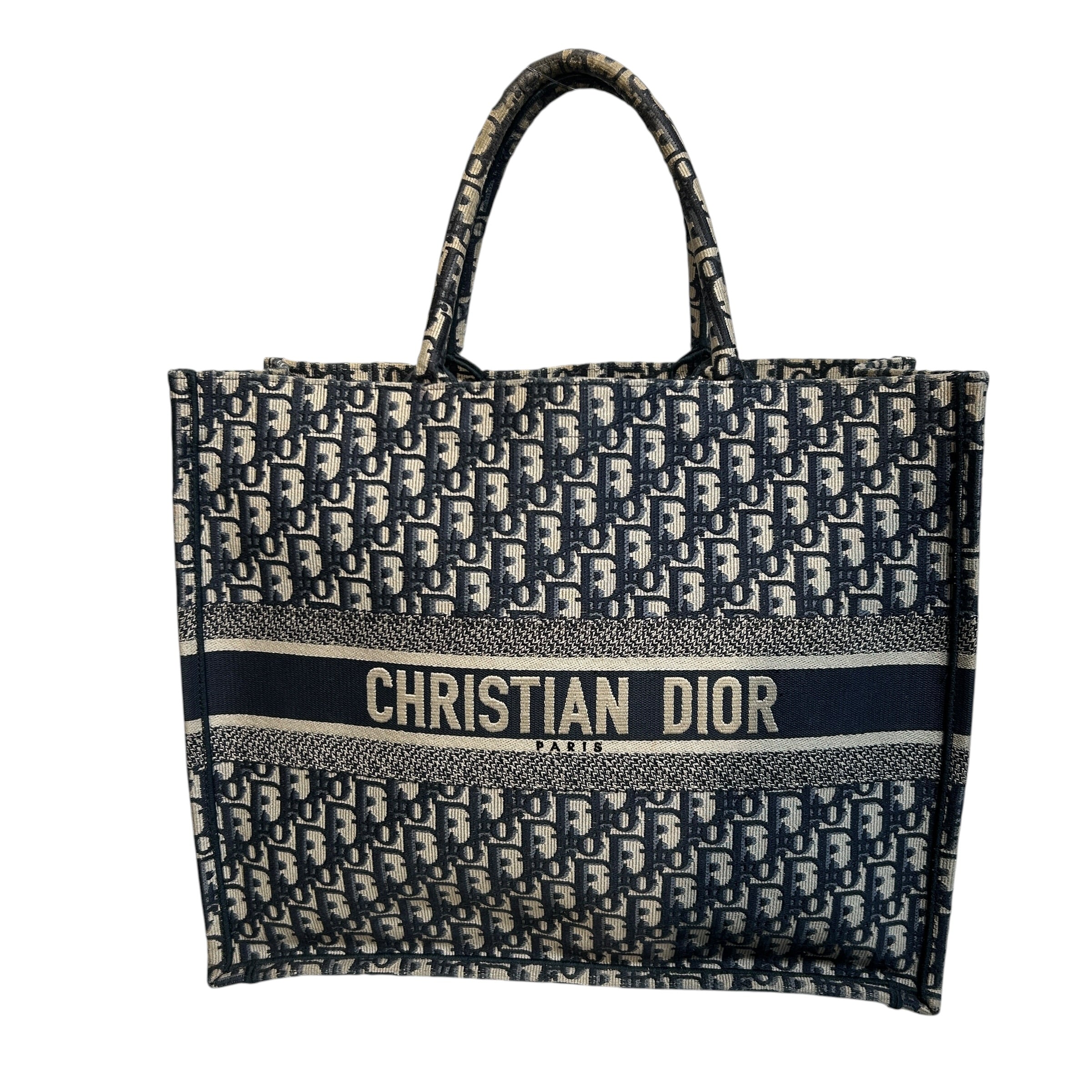 Christian Dior/Tote Bag/Monogram/Cotton/IDG/OBLIQUE JACQUARD LARGE view 1