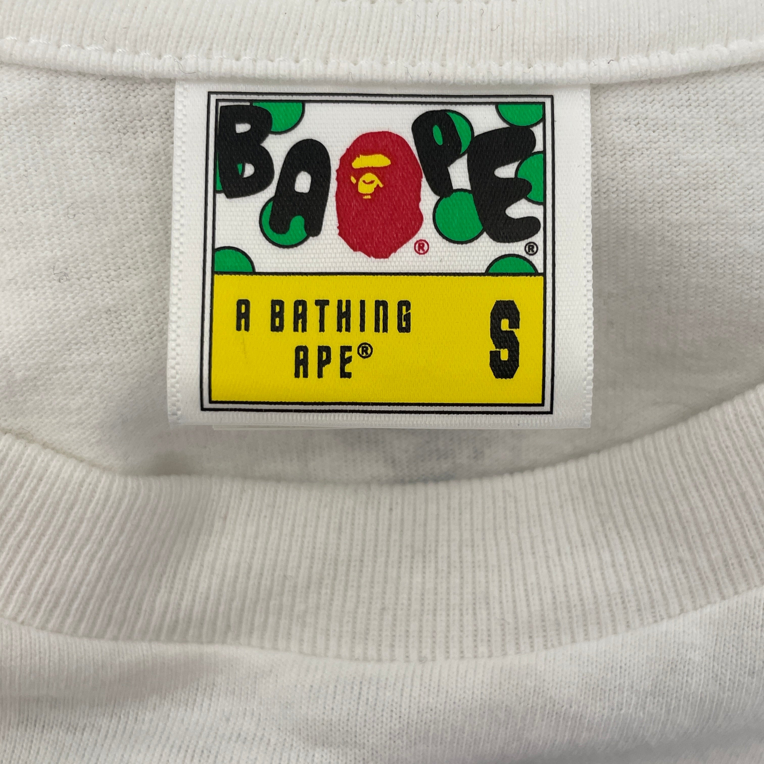 A BATHING APE/GOD SELECTION XXX/T-Shirt/S/Cotton/WHT/Graphic/Collab Tee view 3