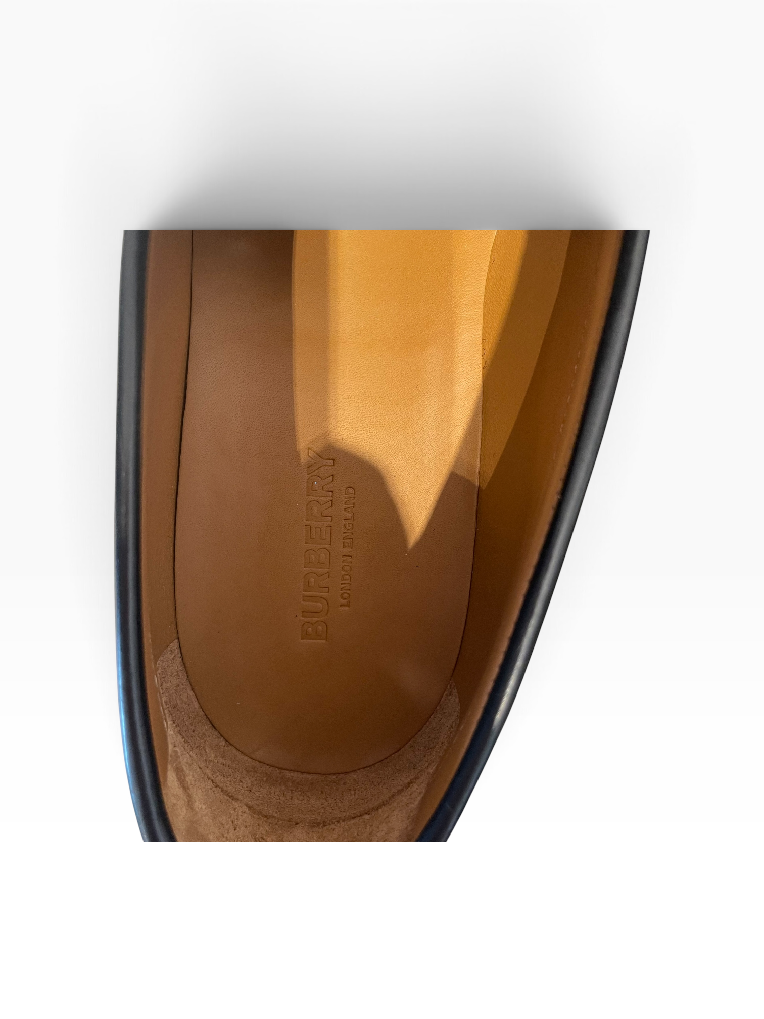 BURBERRY LONDON/Loafers/US 11/Plaid/Leather/BLK/CROFTWOOD CHECK PENNY view 4