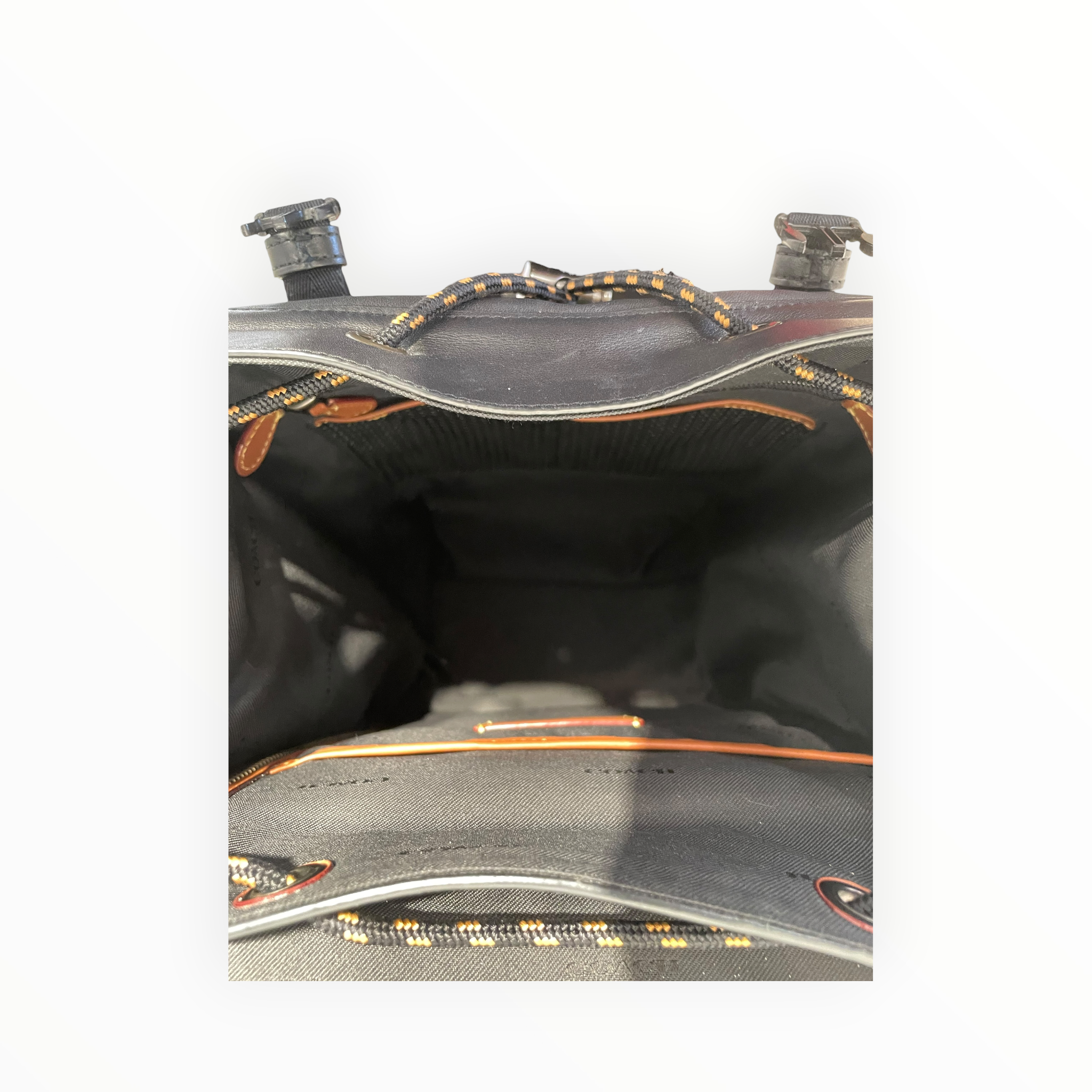 COACH/Backpack/Leather/BLK/padded backpack view 6