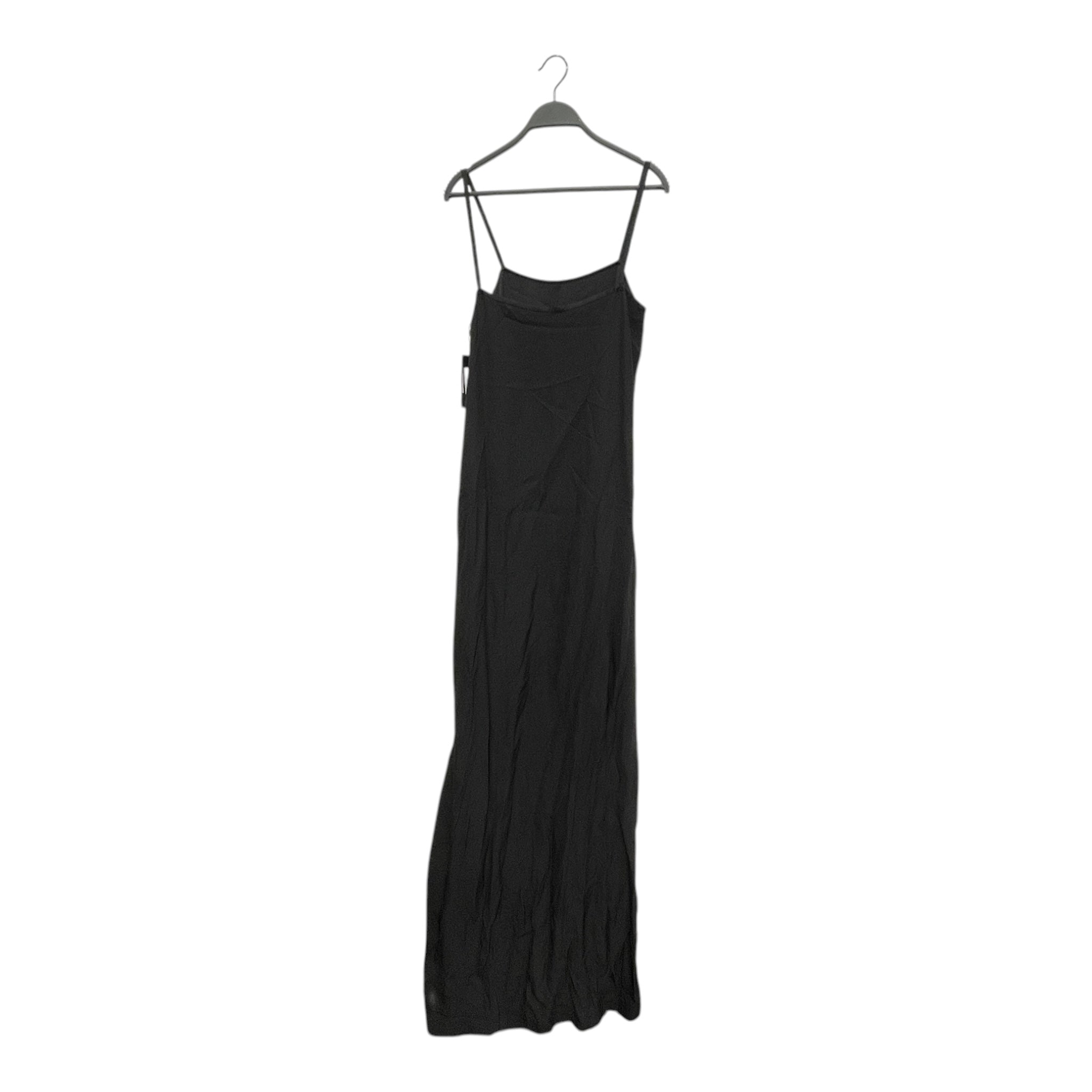 SAINT LAURENT/SL Dress/40/Polyester/BLK/SKINNY STRAP LONG DRESS view 2