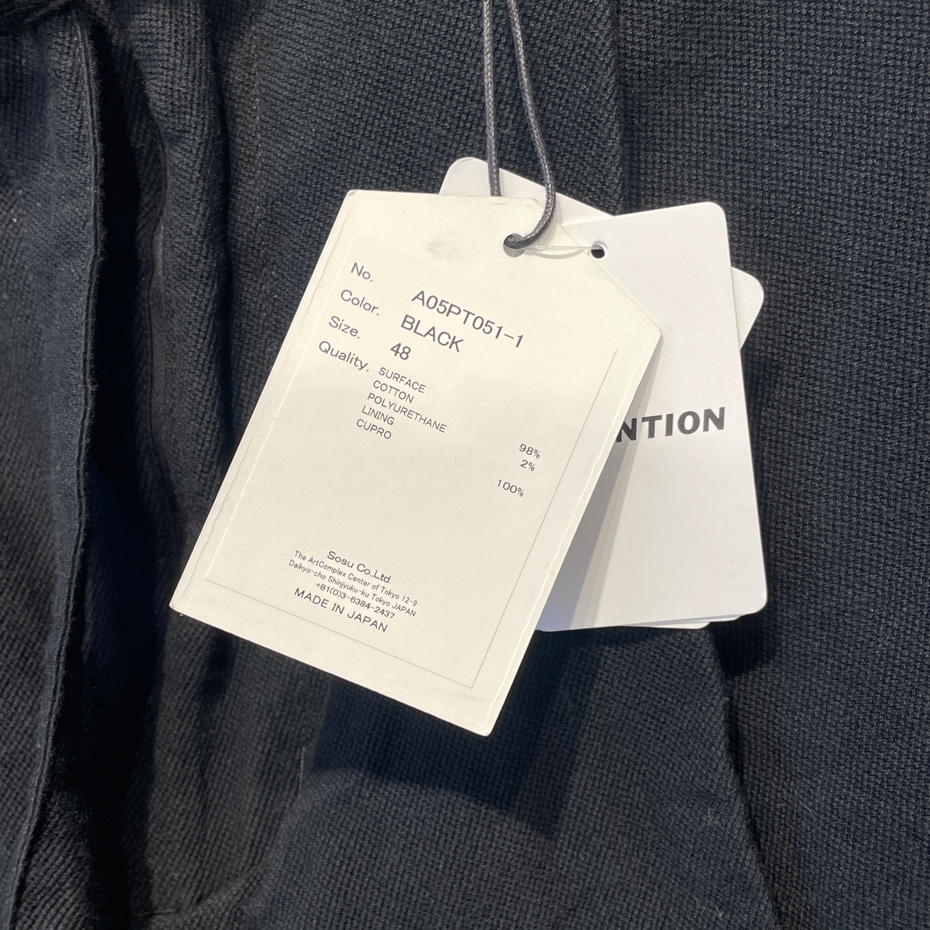 MIHARA YASUHIRO/Pants/48/Cotton/BLK/ view 7