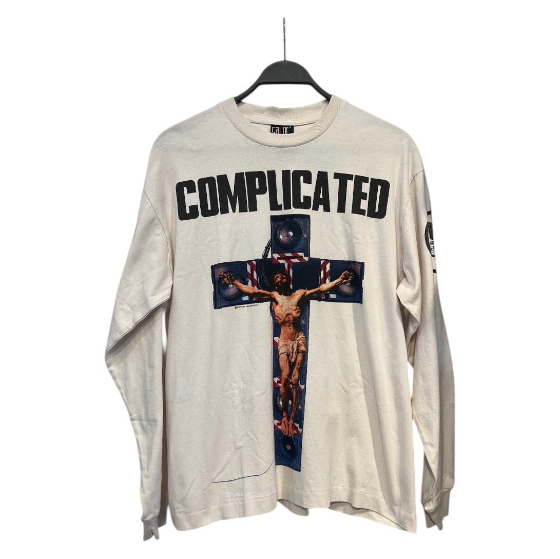 SAINT MICHAEL/LS T-Shirt/S/Cotton/WHT/COMPLICATED view 1