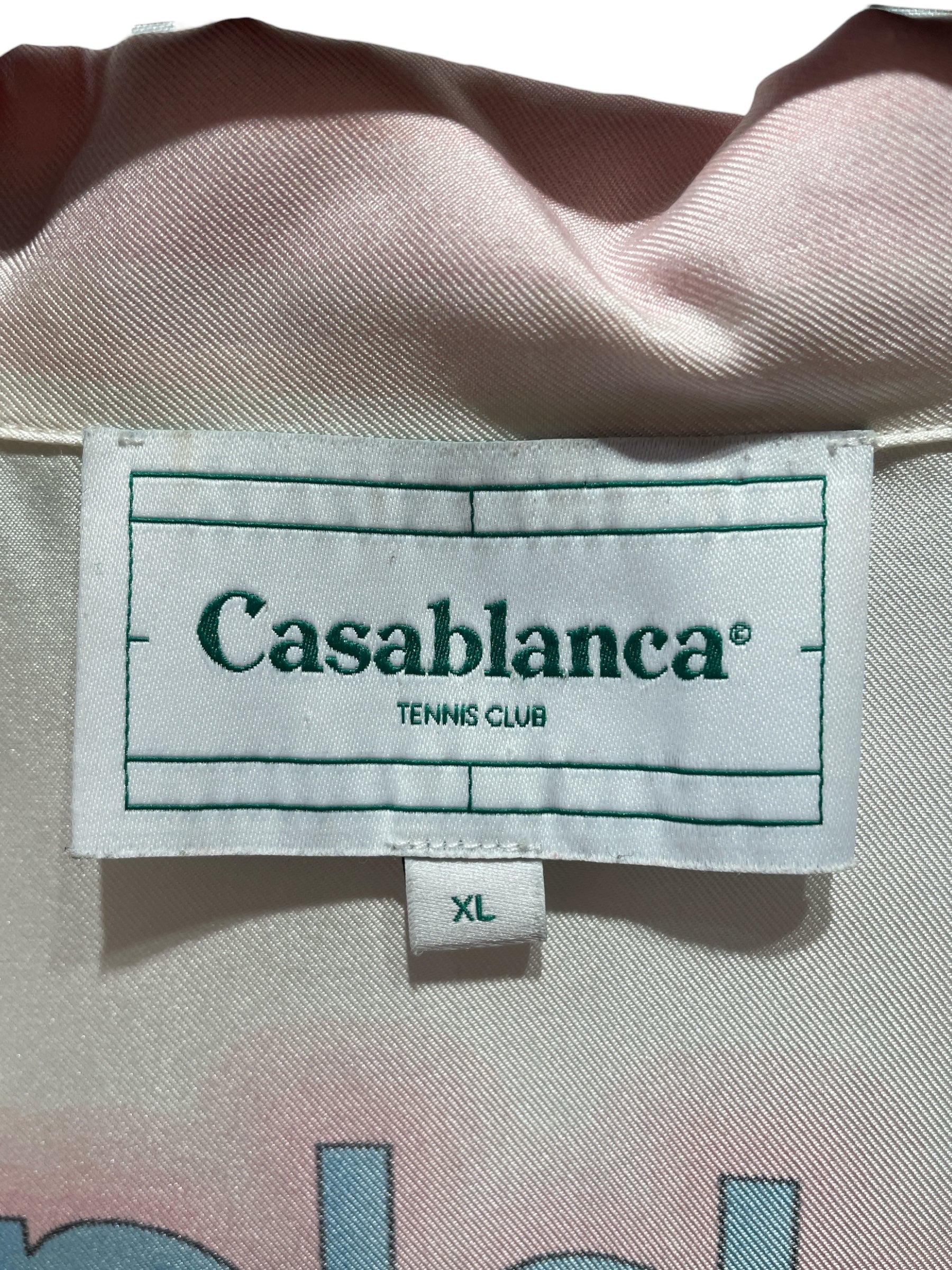 CASABLANCA/SS Shirt/XL/WHT/All Over Print/tennis club view 3