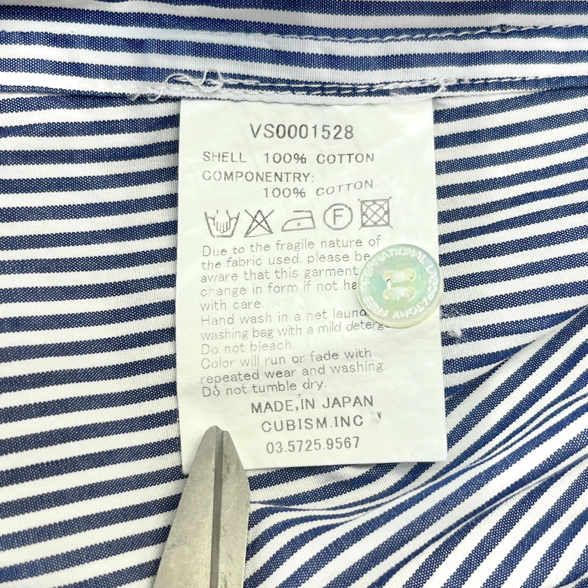visvim/LS Shirt/S/Cotton/NVY/Stripe/AHAB STRIPE SHIRT view 4