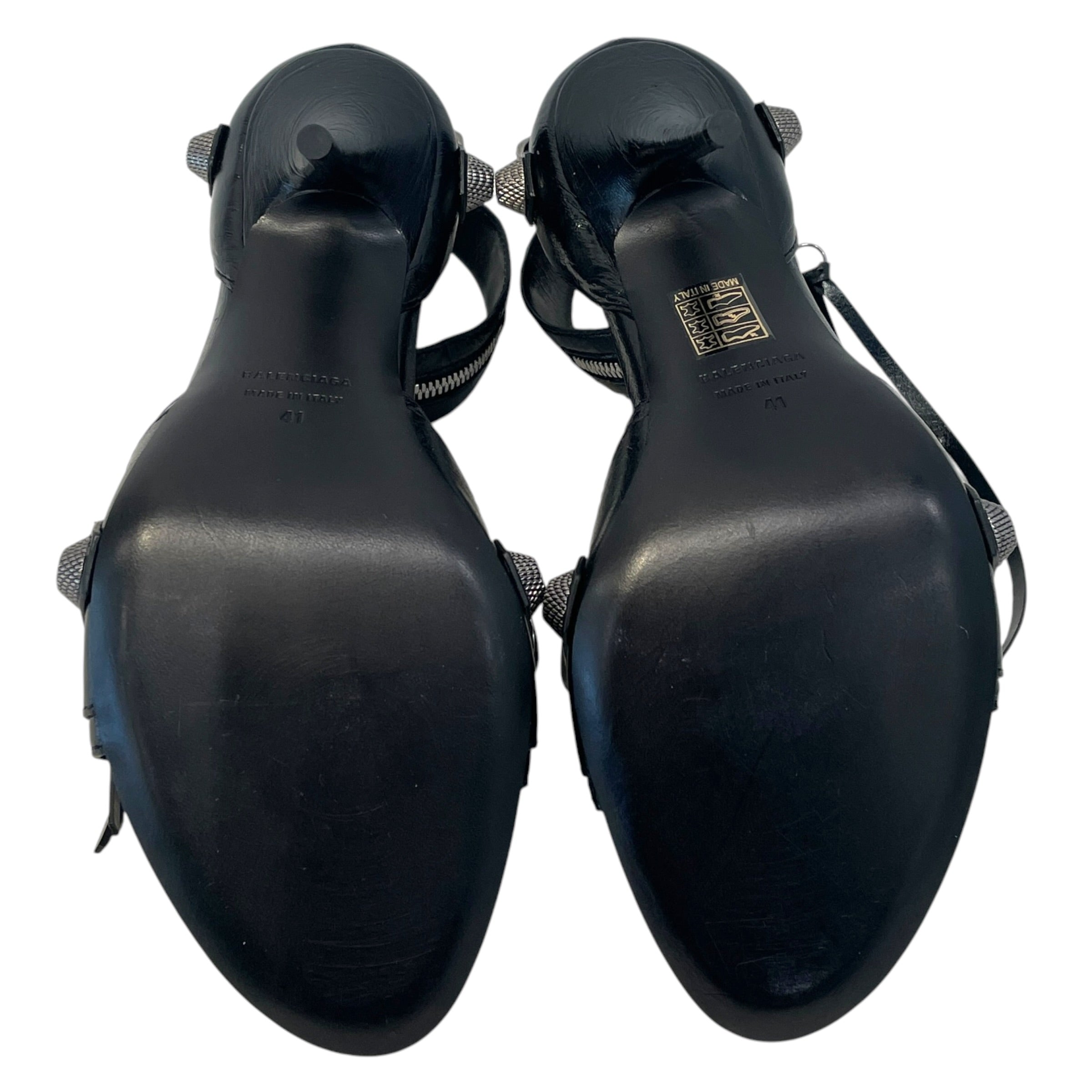 BALENCIAGA/Heels/EU 41/Leather/BLK/CAGOLE / STUDED view 3