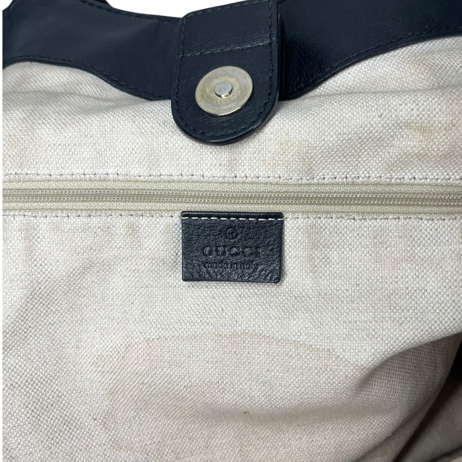 GUCCI/Hand Bag/All Over Print/Leather/BLK/GG Signature Sukey view 4
