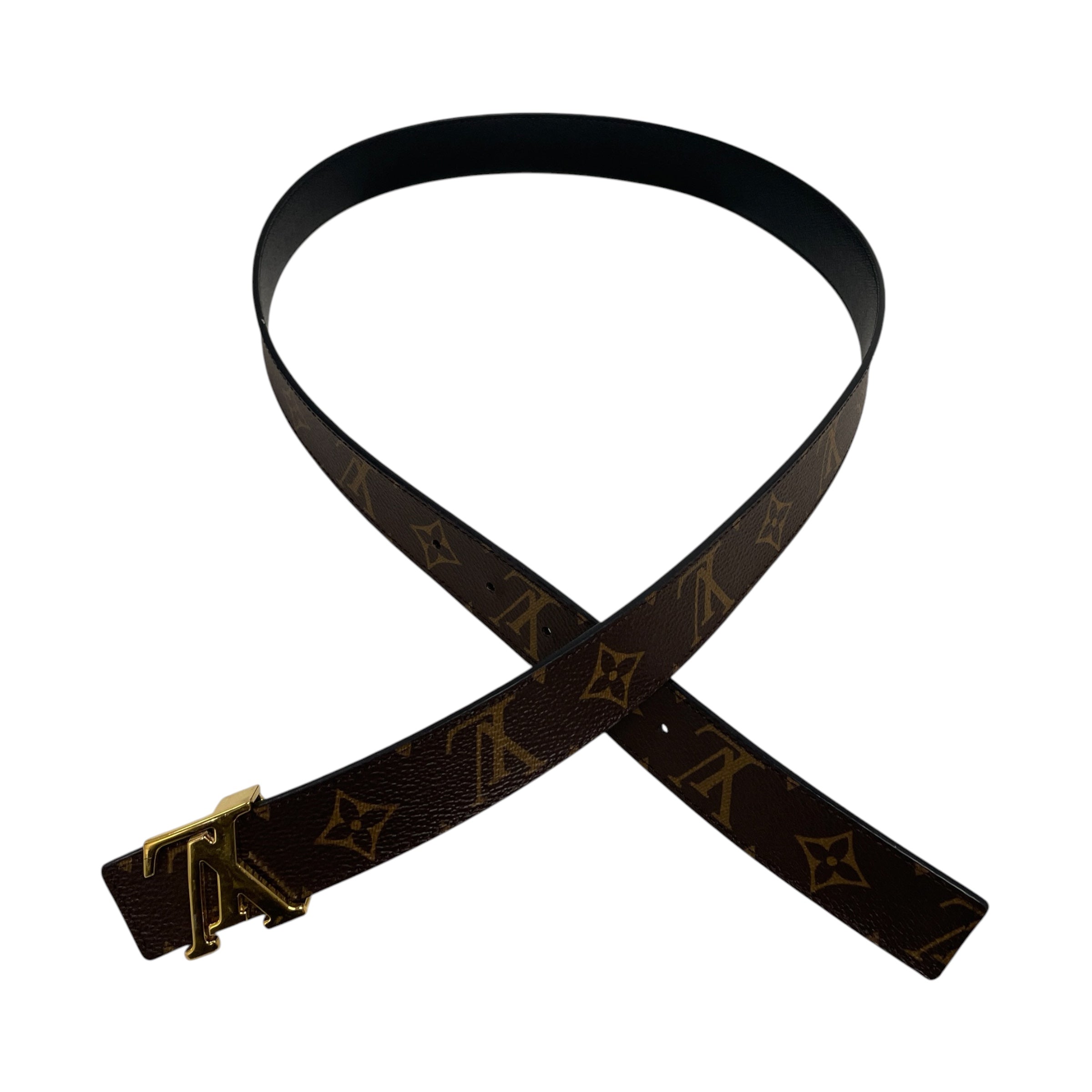 LOUIS VUITTON/Belt/Monogram/Leather/BRW/MTWGB78/THIN BELT view 2