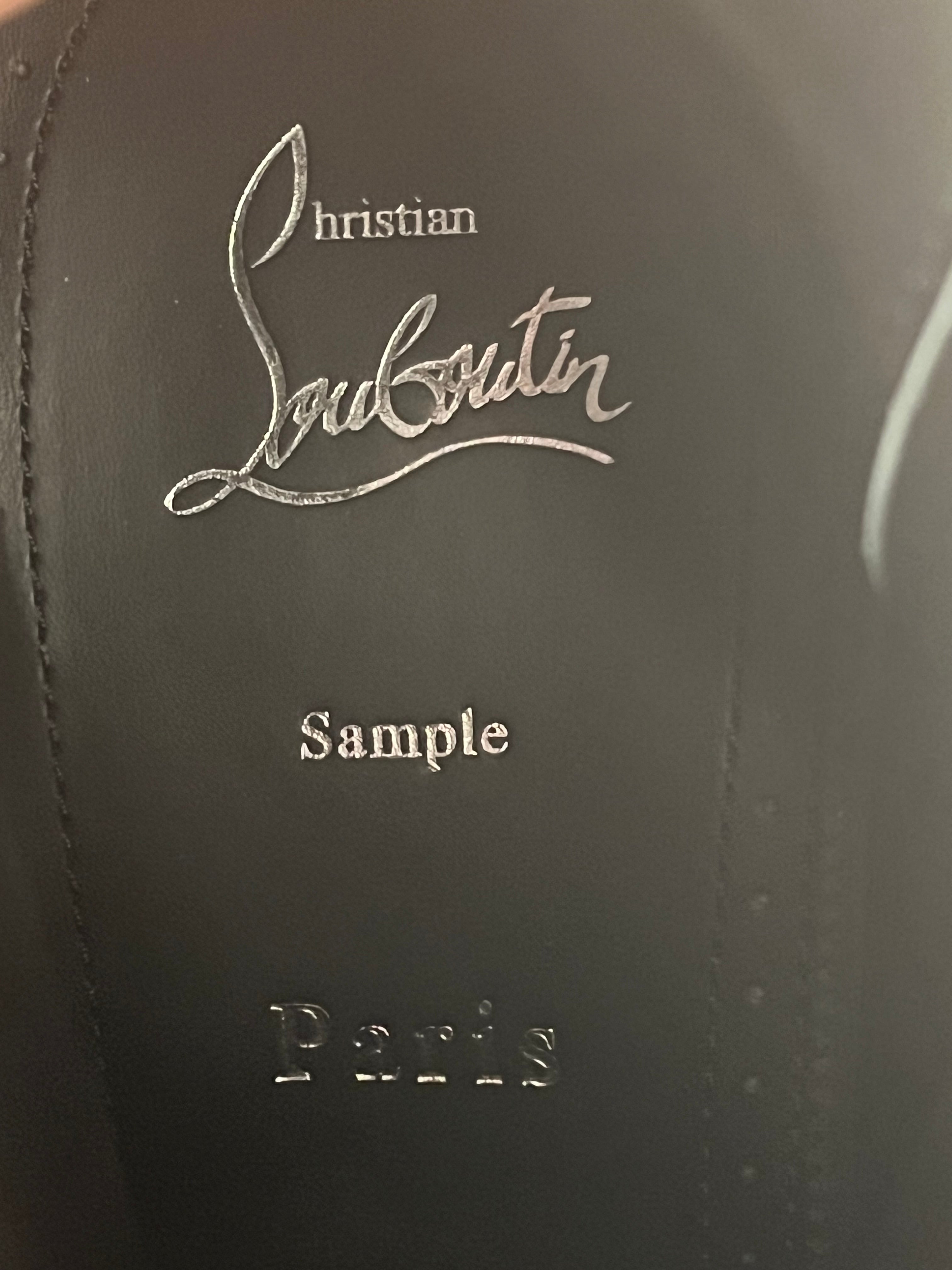 Christian Louboutin/Boots/EU 43/Leather/BLK/Side Zip/PULL TAB SMALL HEEL view 7