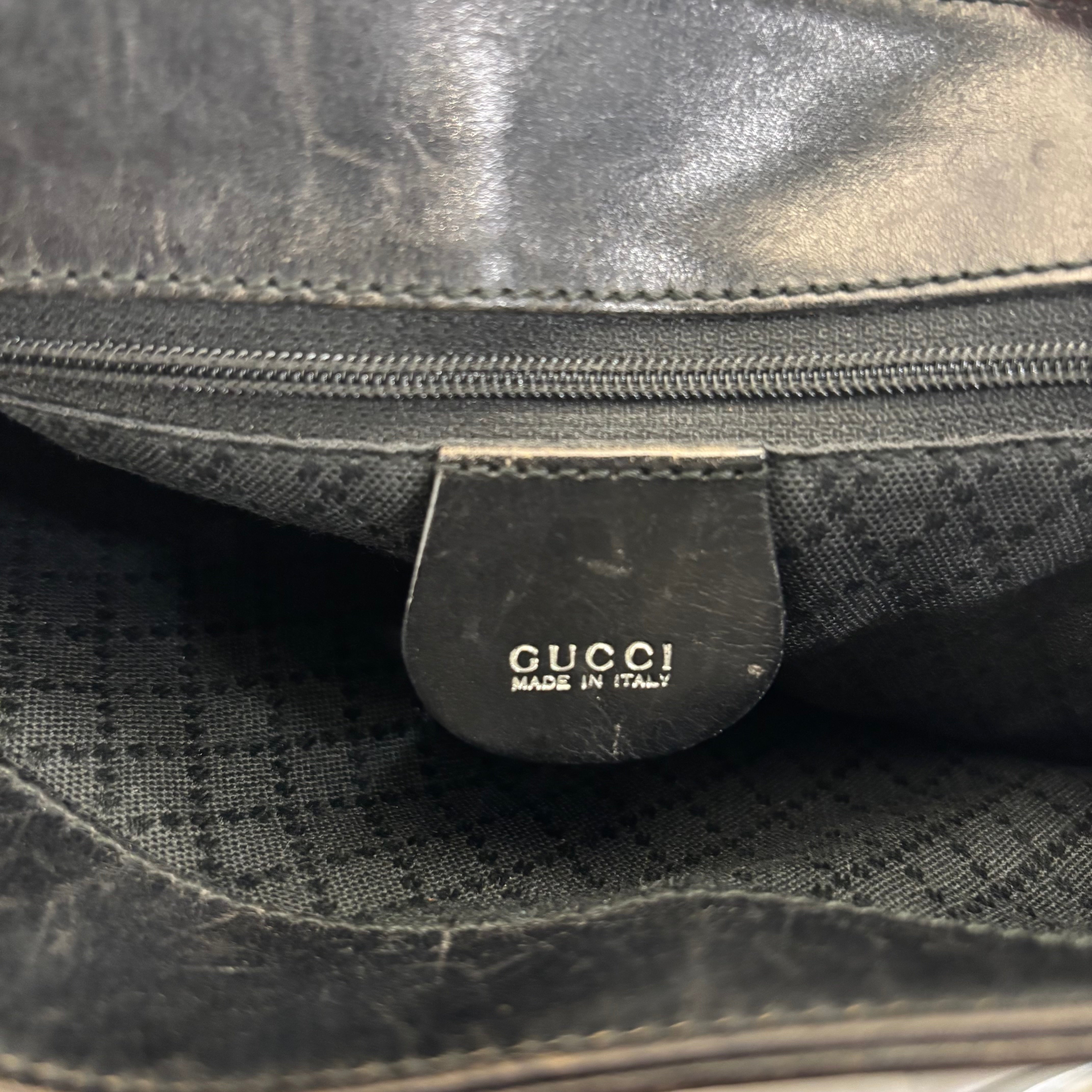 GUCCI/Tote Bag/Cotton/BLK/Vintage Nylon Tote view 3