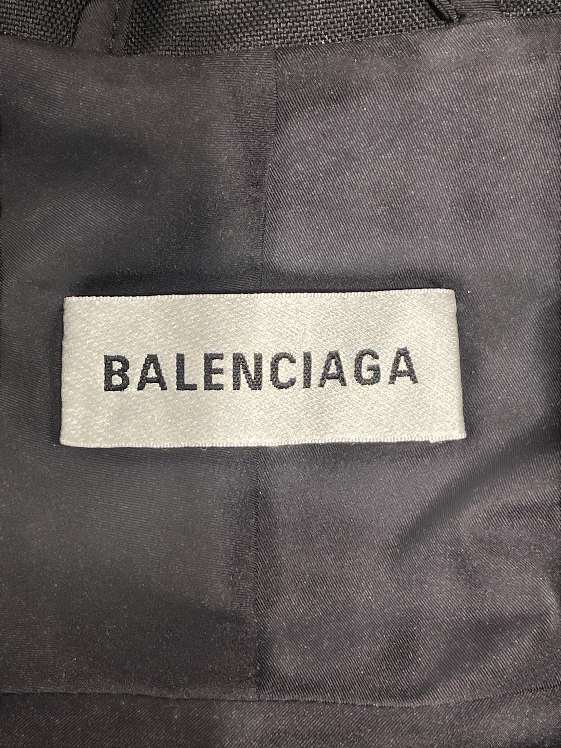 BALENCIAGA/Jacket/36/Nylon/BLK/BALENCIAGA SWING PARKER "2017 view 4