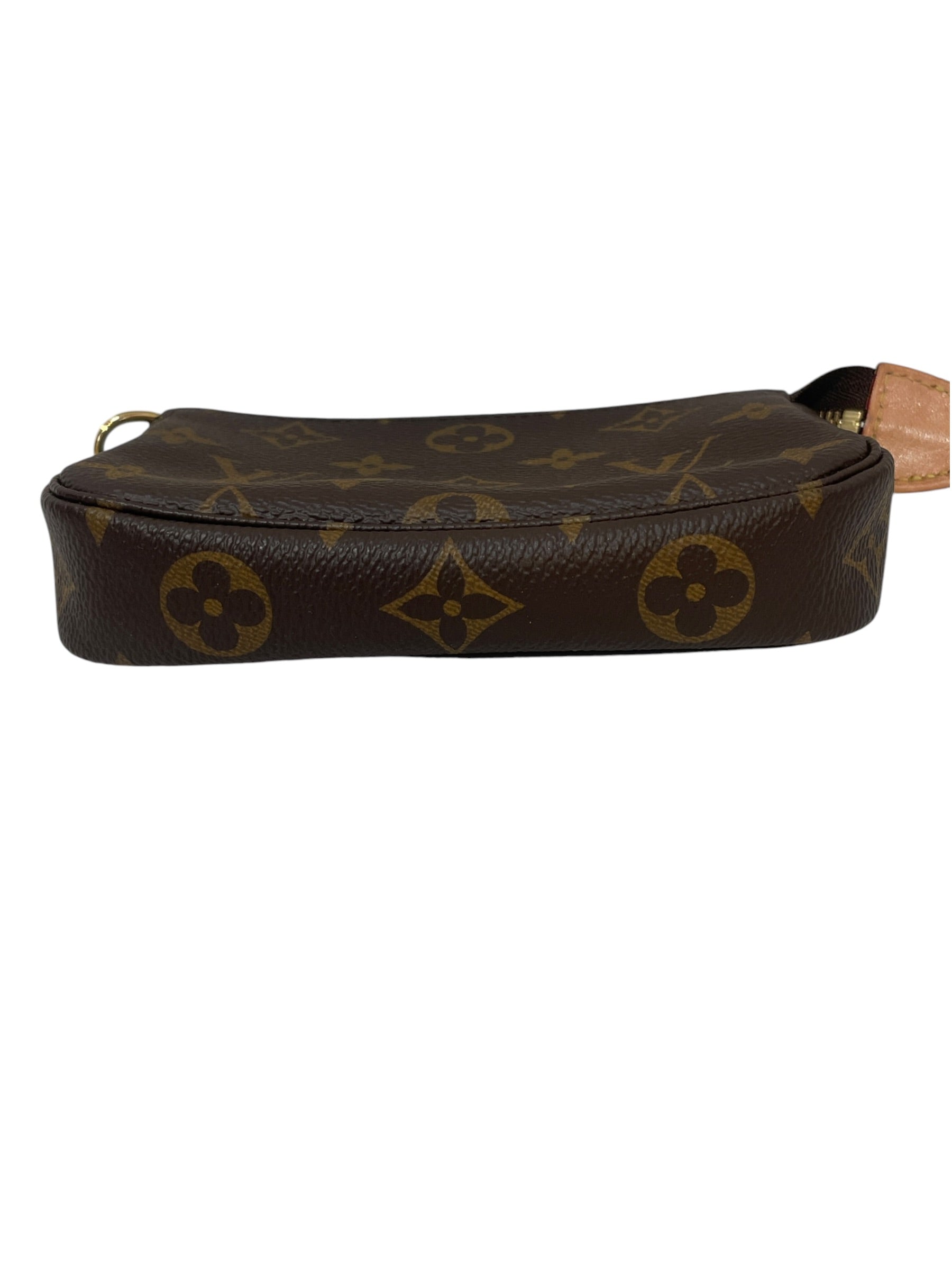 LOUIS VUITTON/Pouch/Monogram/Leather/BRW/mini pochette view 3