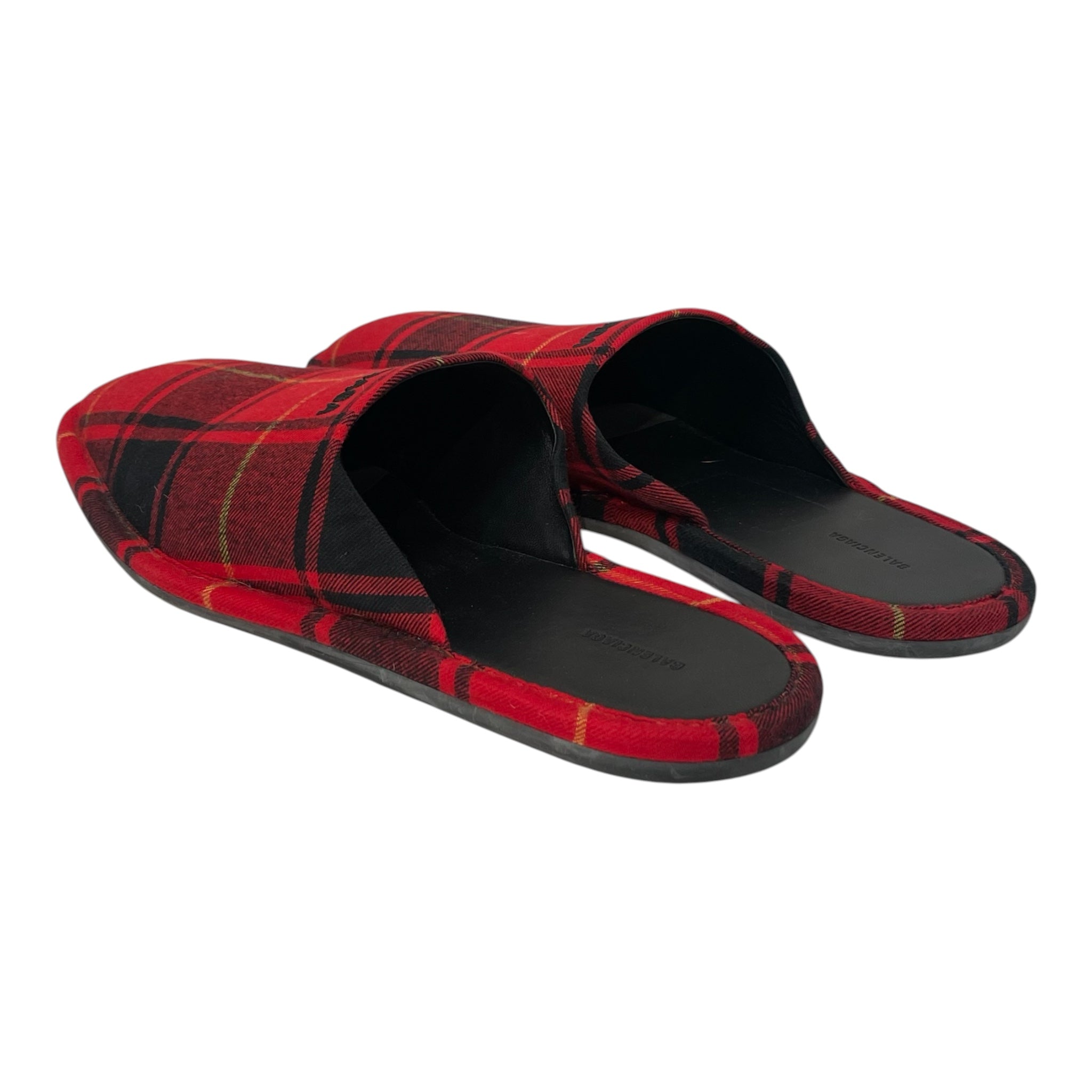 BALENCIAGA/Shoes/EU 43/Glen Check/Leather/RED/Tartan Mules view 2