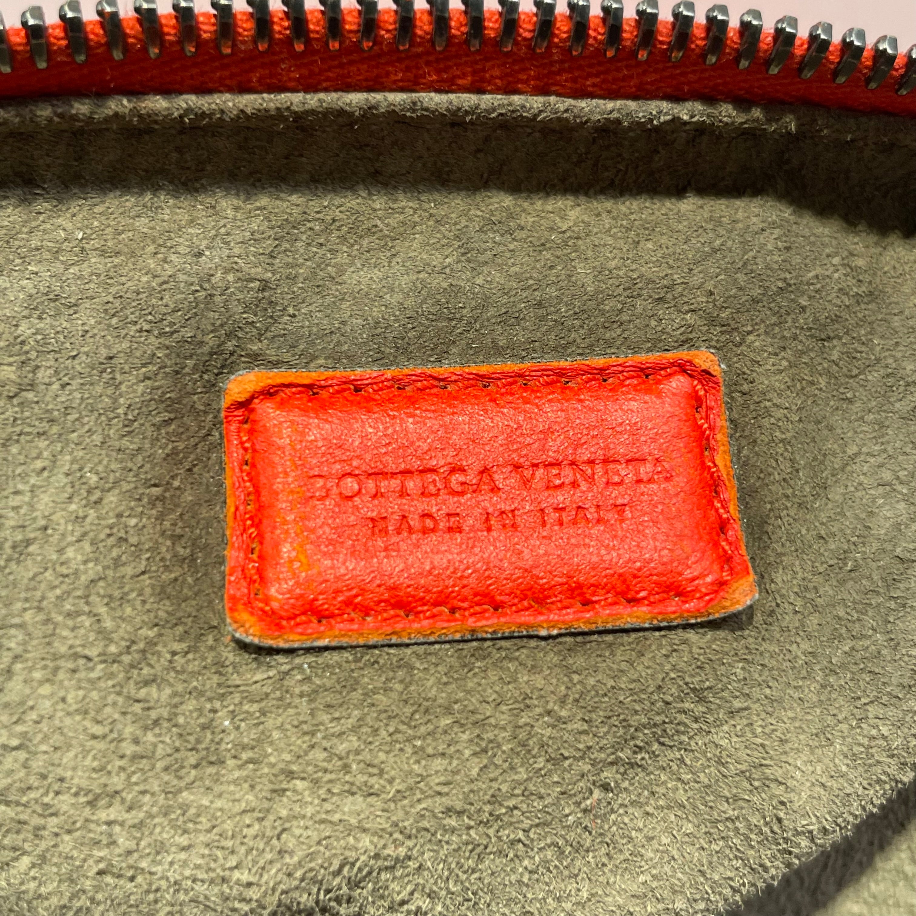 BOTTEGA VENETA/Hand Bag/Leather/RED/WOVEN LEATHER/BUTTON HANDLE view 4