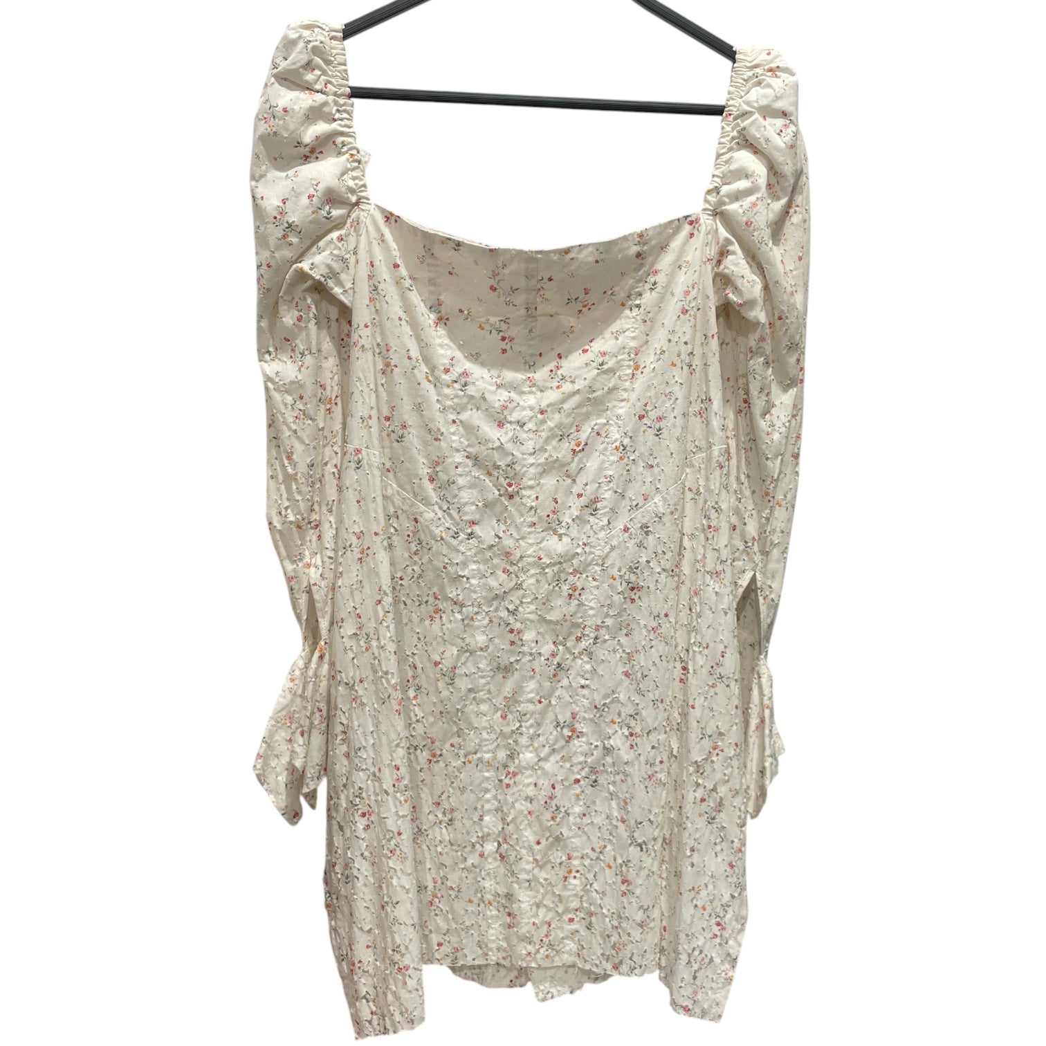 YOHJI YAMAMOTO/LS T-Shirt/Floral Pattern/Cotton/WHT/SPRING 2010 FLORAL TOP view 2