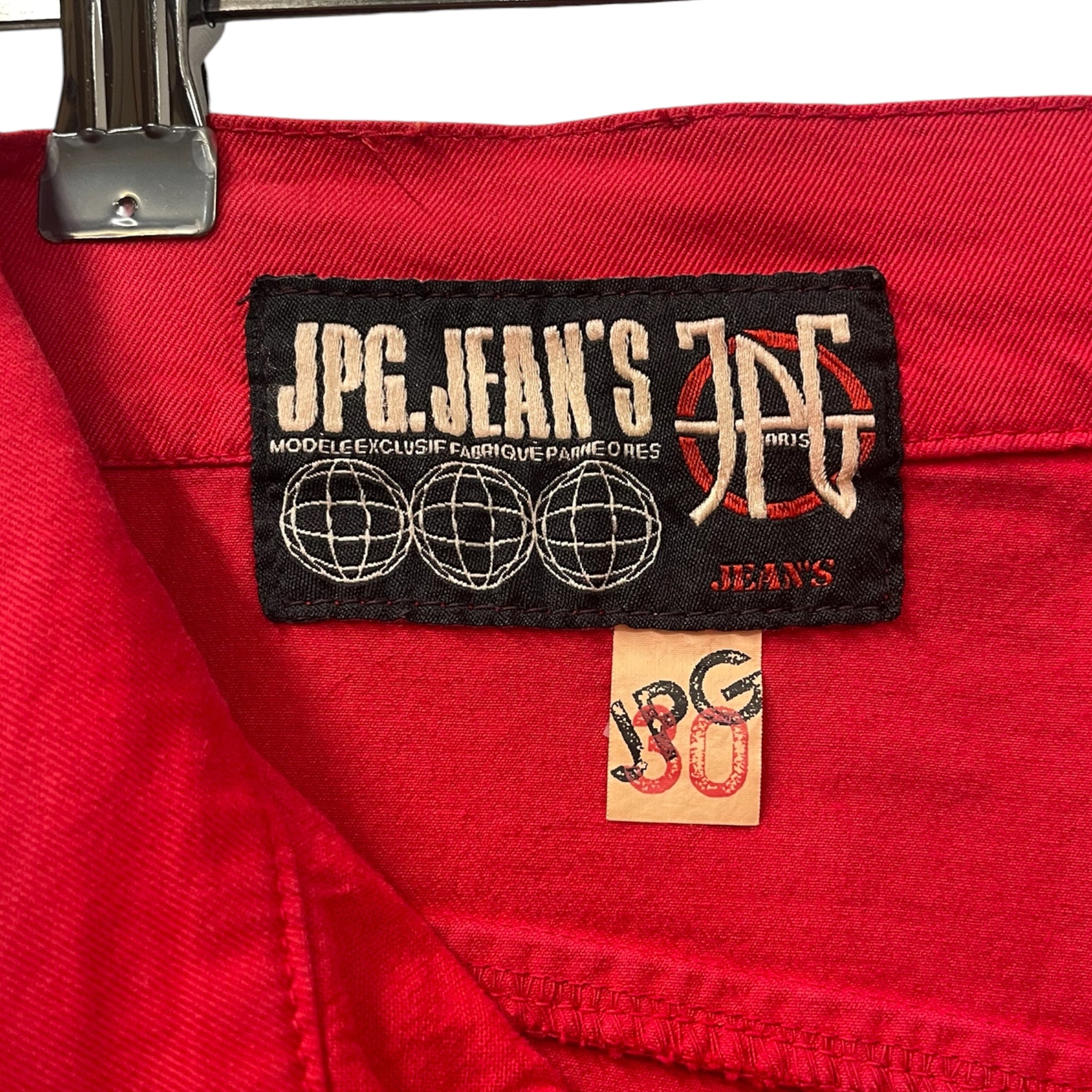 Jean Paul Gaultier/Straight Pants/30/Cotton/RED/ view 3