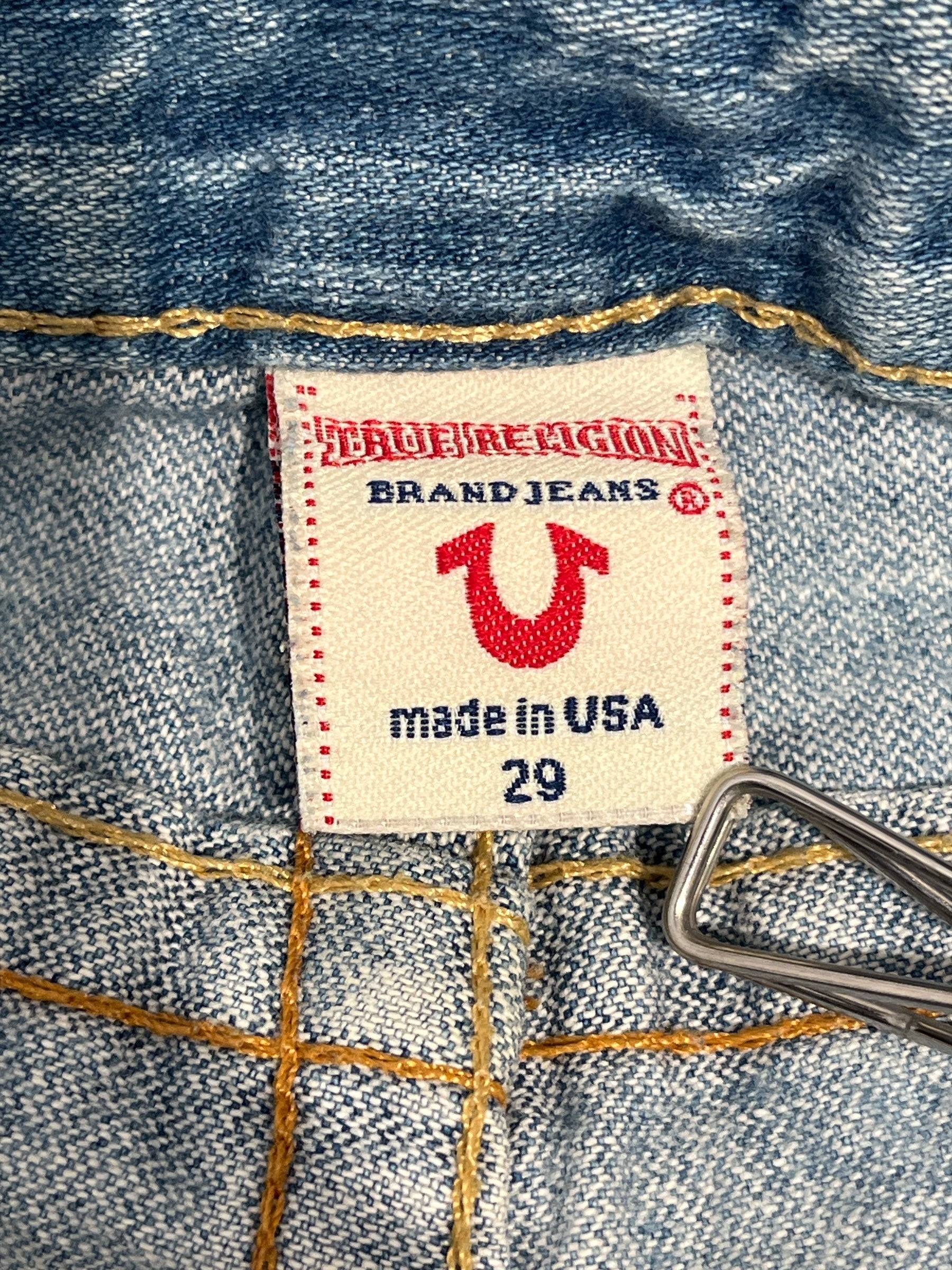 TRUE RELIGION/Shorts/29/Cotton/BLU/BEADED DETAILS ON POCKETS view 4