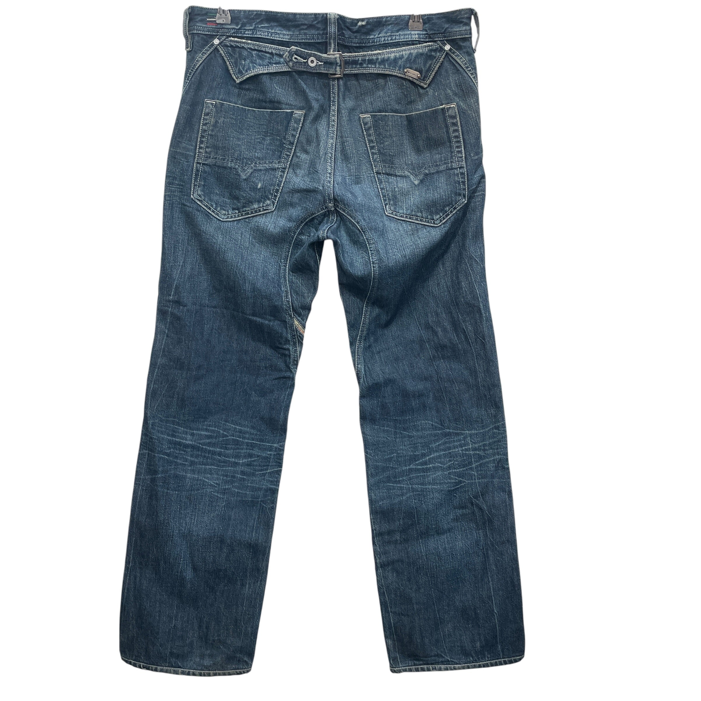 DIESEL/Straight Pants/33/Cotton/IDG/'PHEYO' FADED DENIM view 2