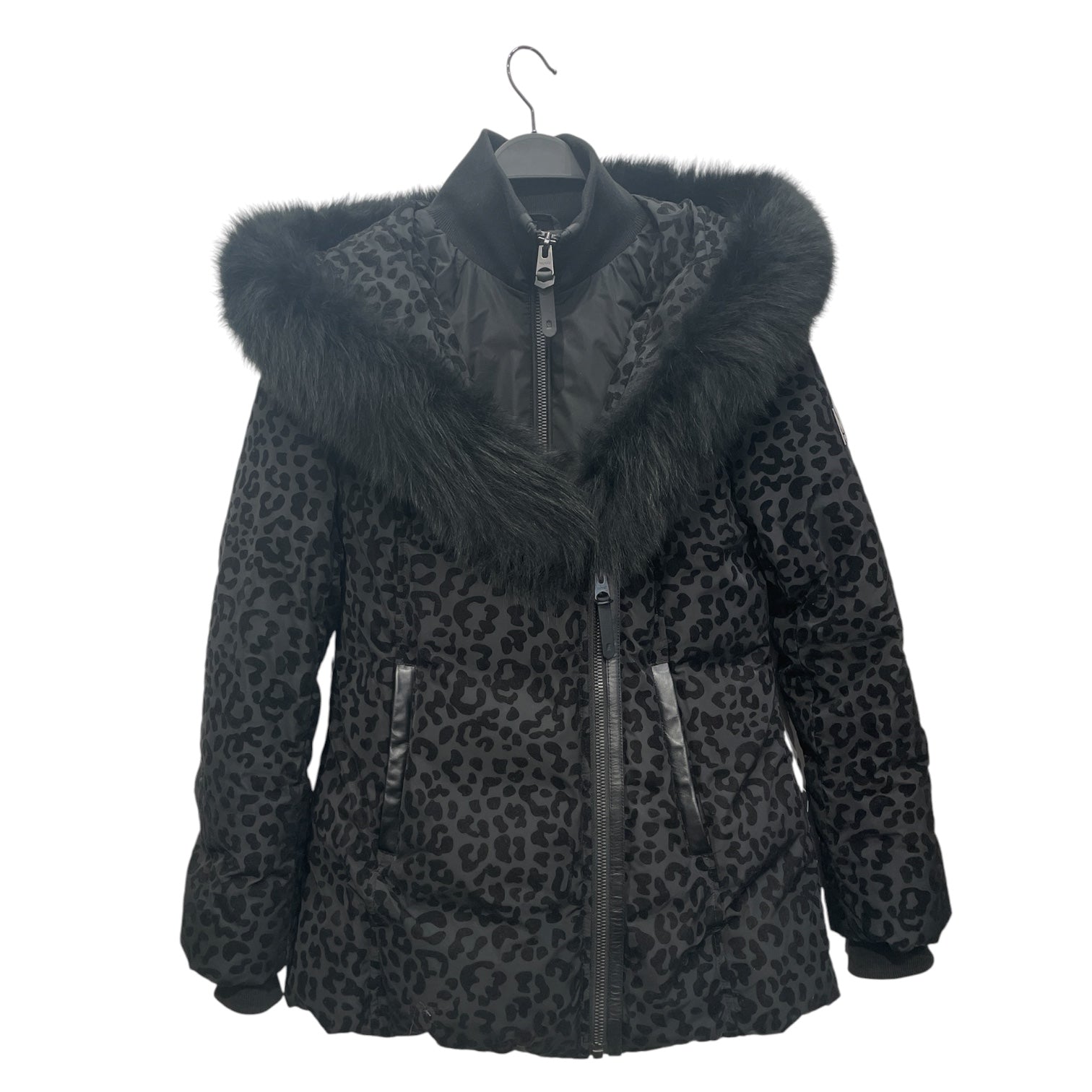 MACKAGE/Puffer Jkt/M/Leopard/Nylon/BLK/LEOPARD PRINT ADALI-F view 1