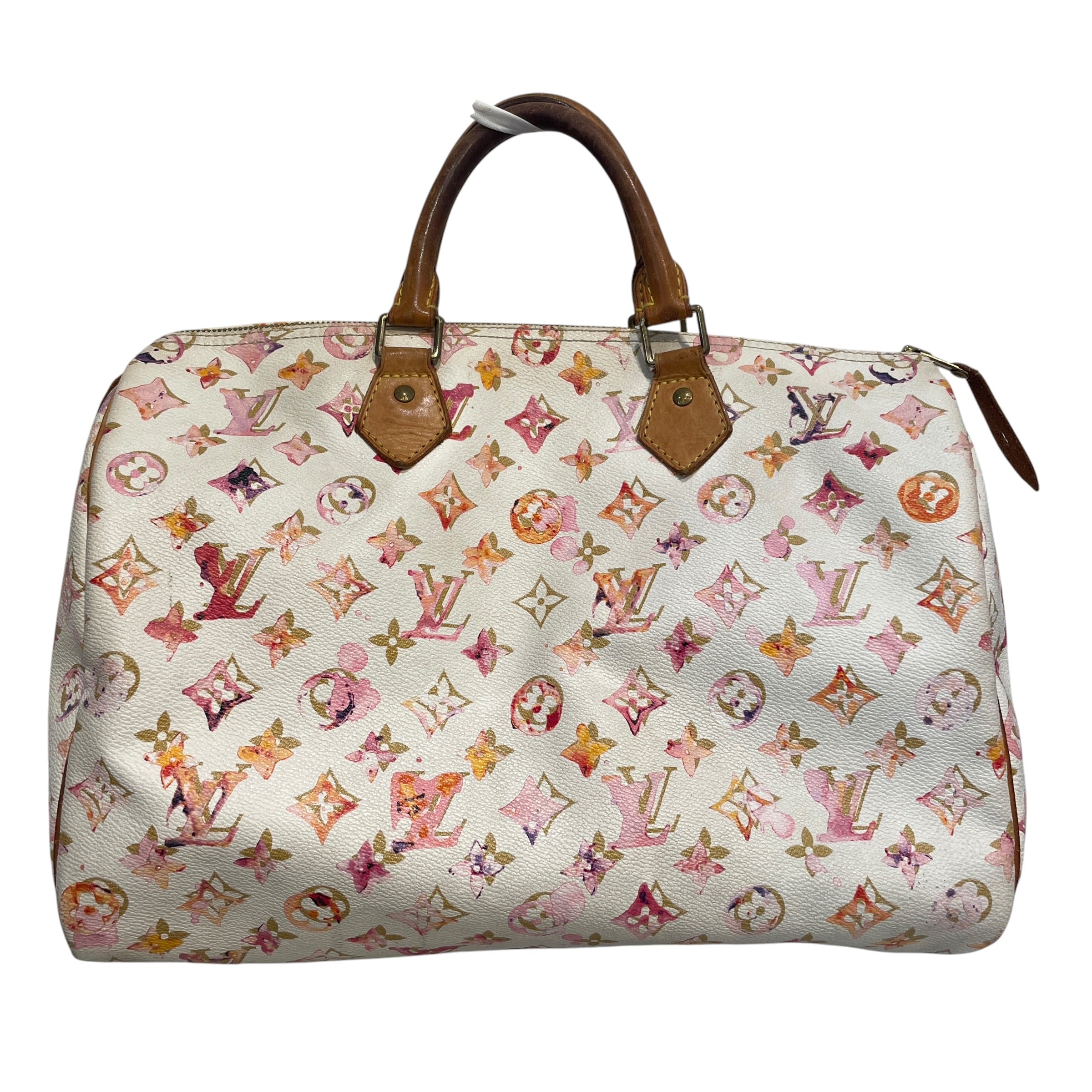 LOUIS VUITTON/Luggage/Monogram/Leather/WHT/Aquarelle Speedy view 1