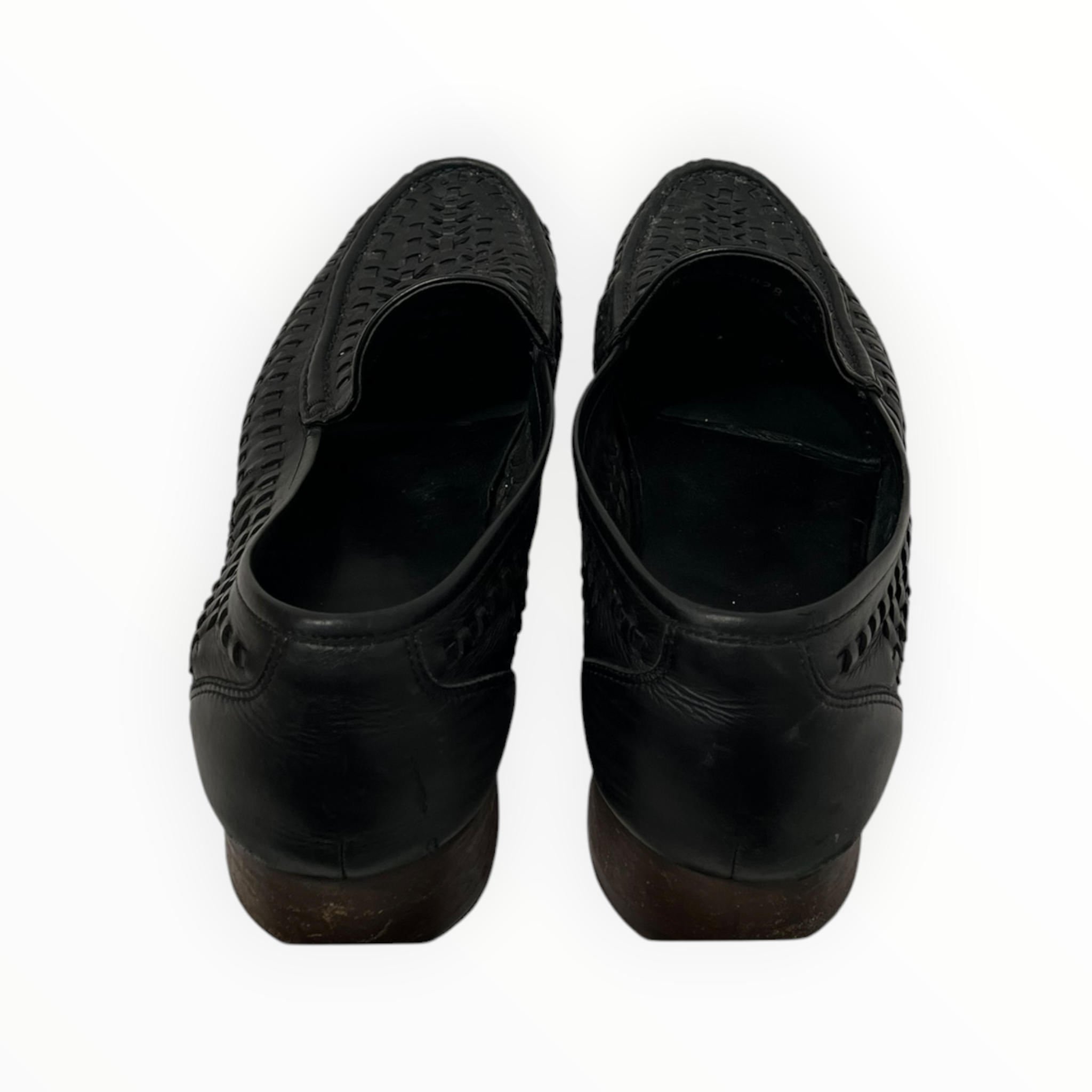 SAINT LAURENT/Loafers/EU 42.5/Leather/BLK/WOVEN BRAIDED SWANN view 3