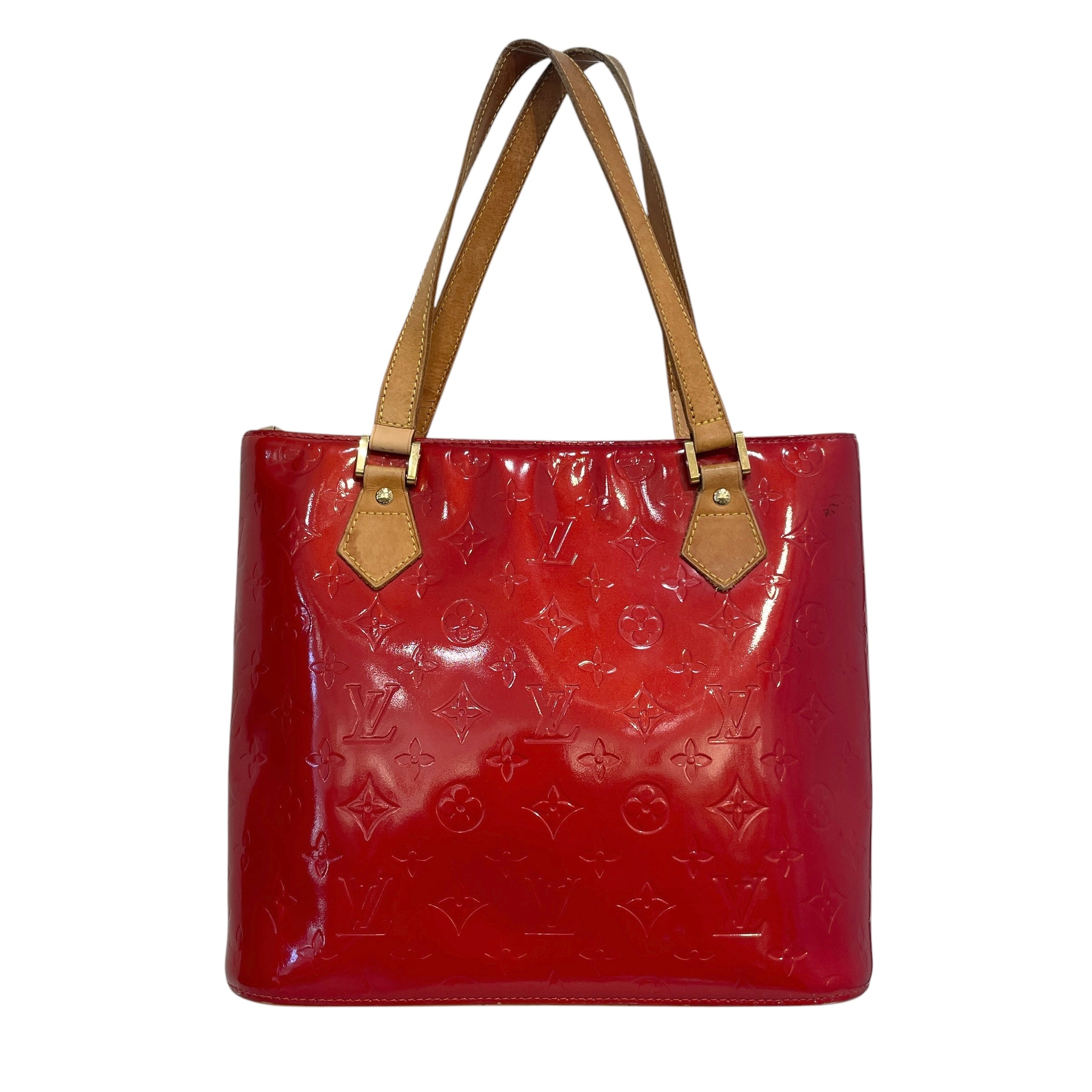 LOUIS VUITTON/Hand Bag/Monogram/RED/Monogram Vernis Tote view 1