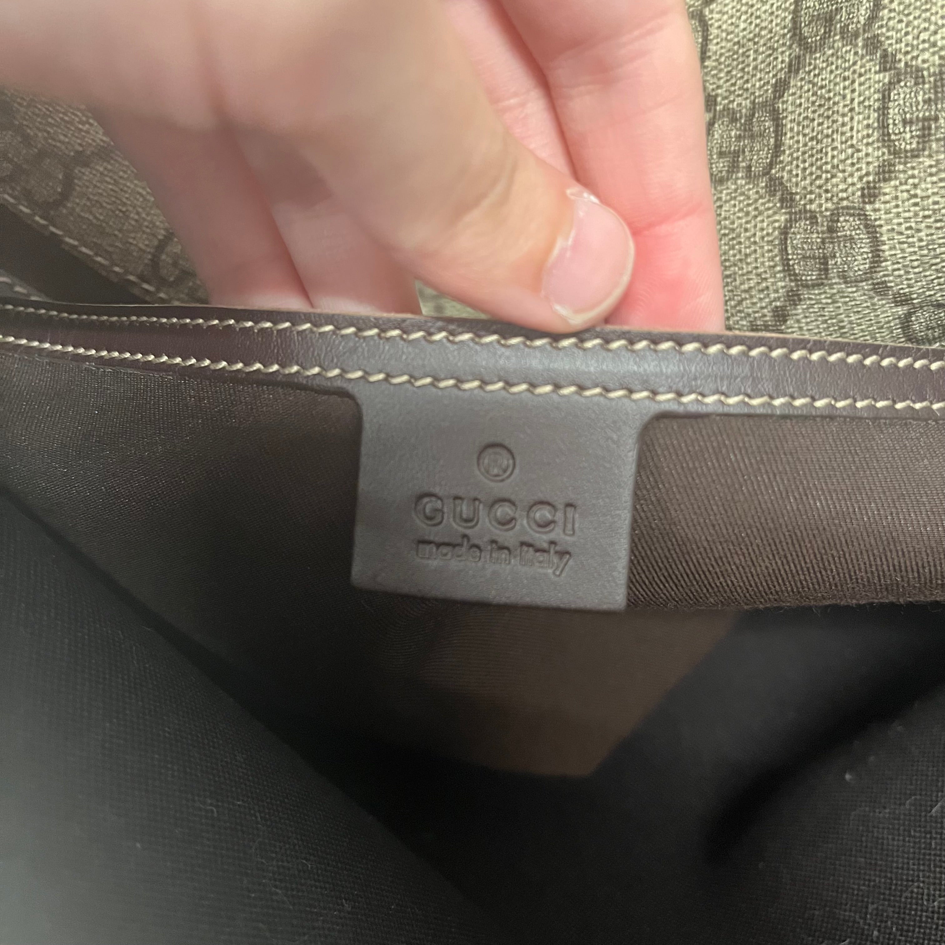 GUCCI/Bag/Camouflage/BEG/GG Supreme Messenger Bag view 5