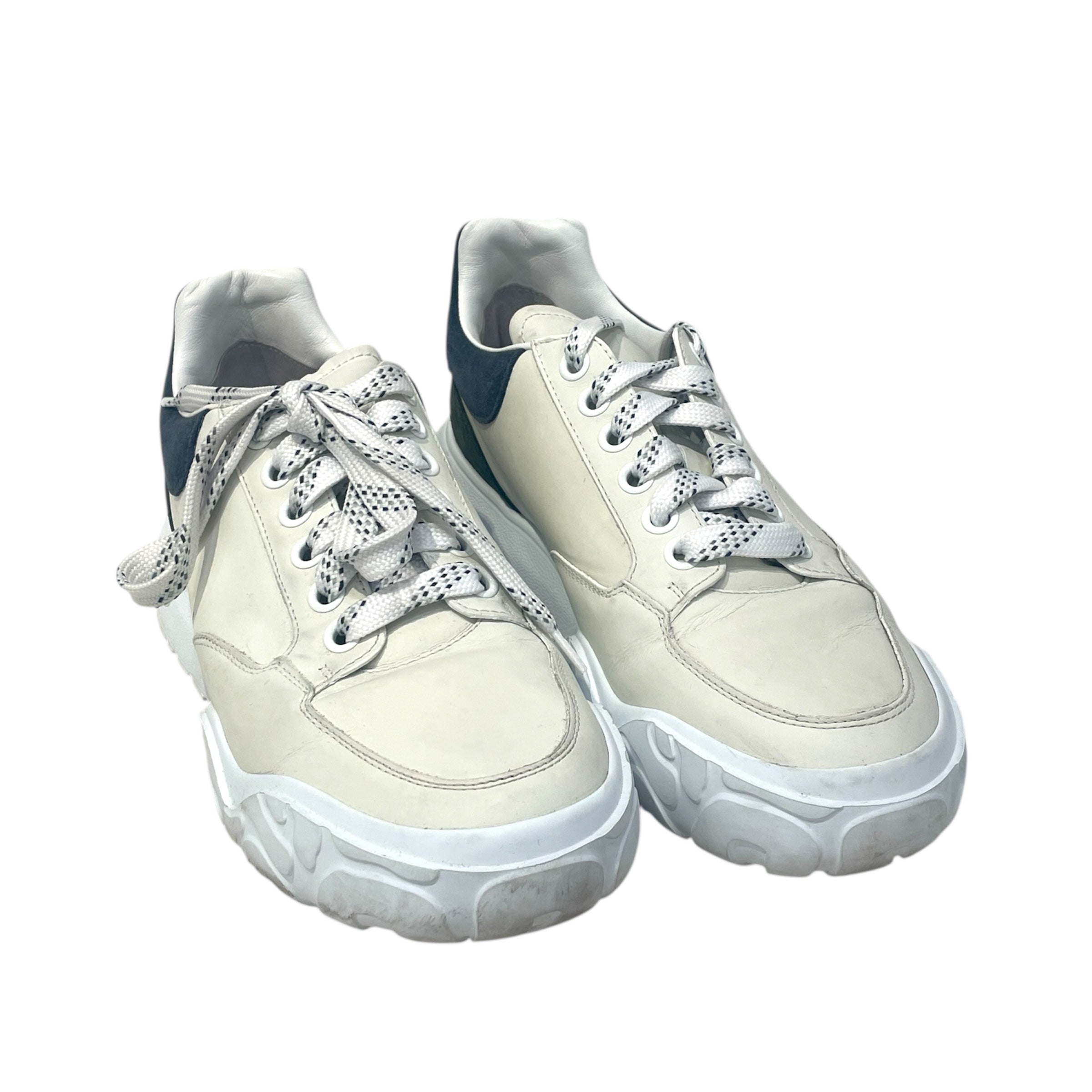 Alexander McQueen/Low-Sneakers/EU 41/Leather/WHT/Court Trainer view 1