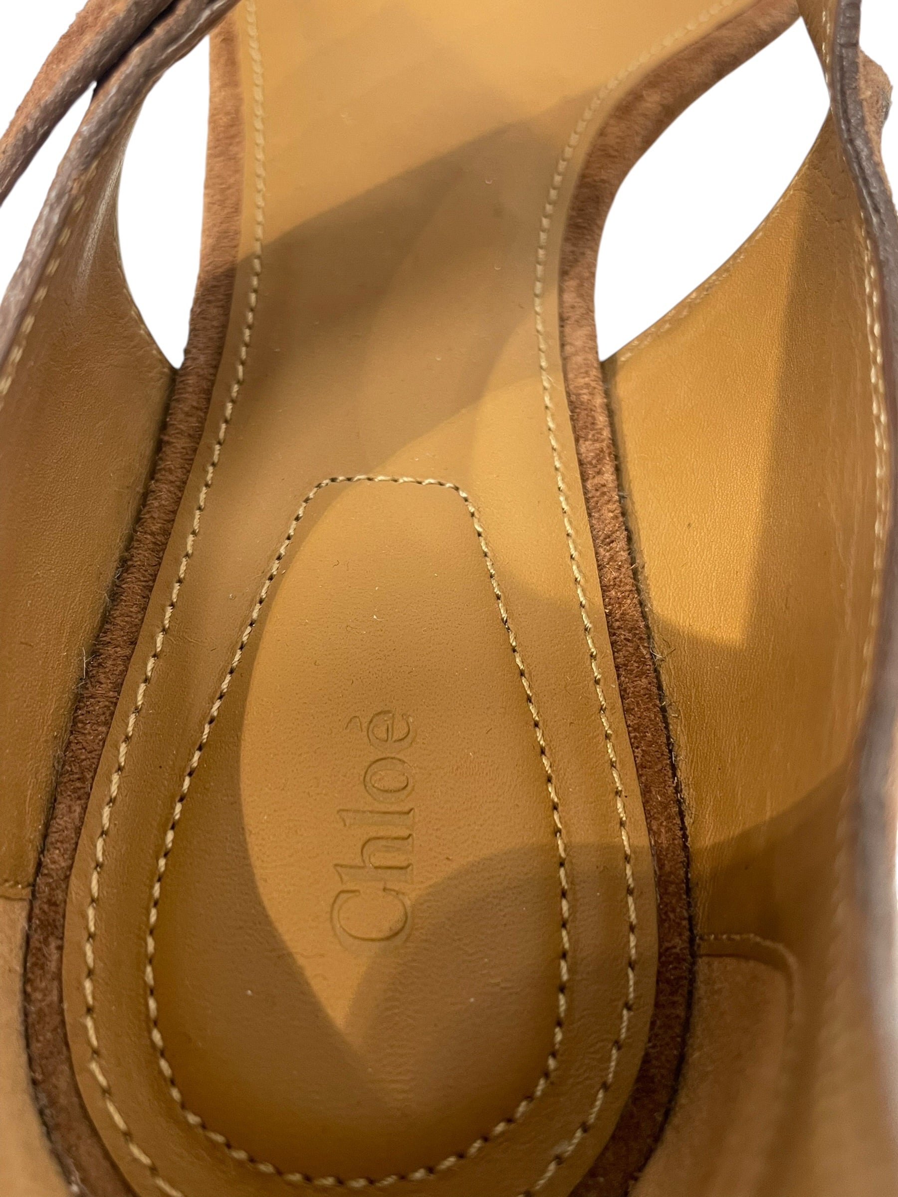 Chloe/Sandals/EU 38/Leather/CML/Frindge Flats view 3