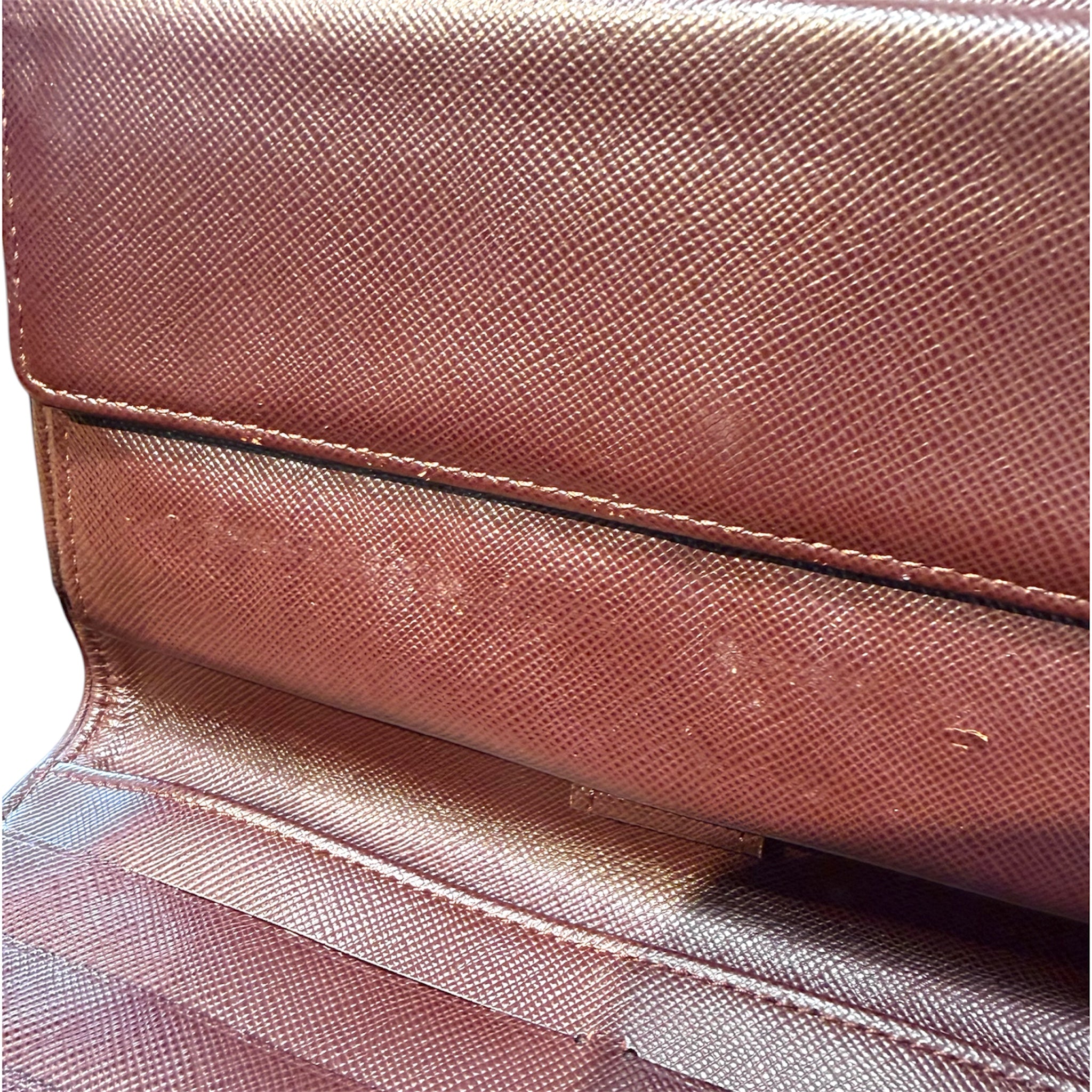 LOUIS VUITTON/Long Wallet/Monogram/Cotton/PNK/Porte Tresor International view 3