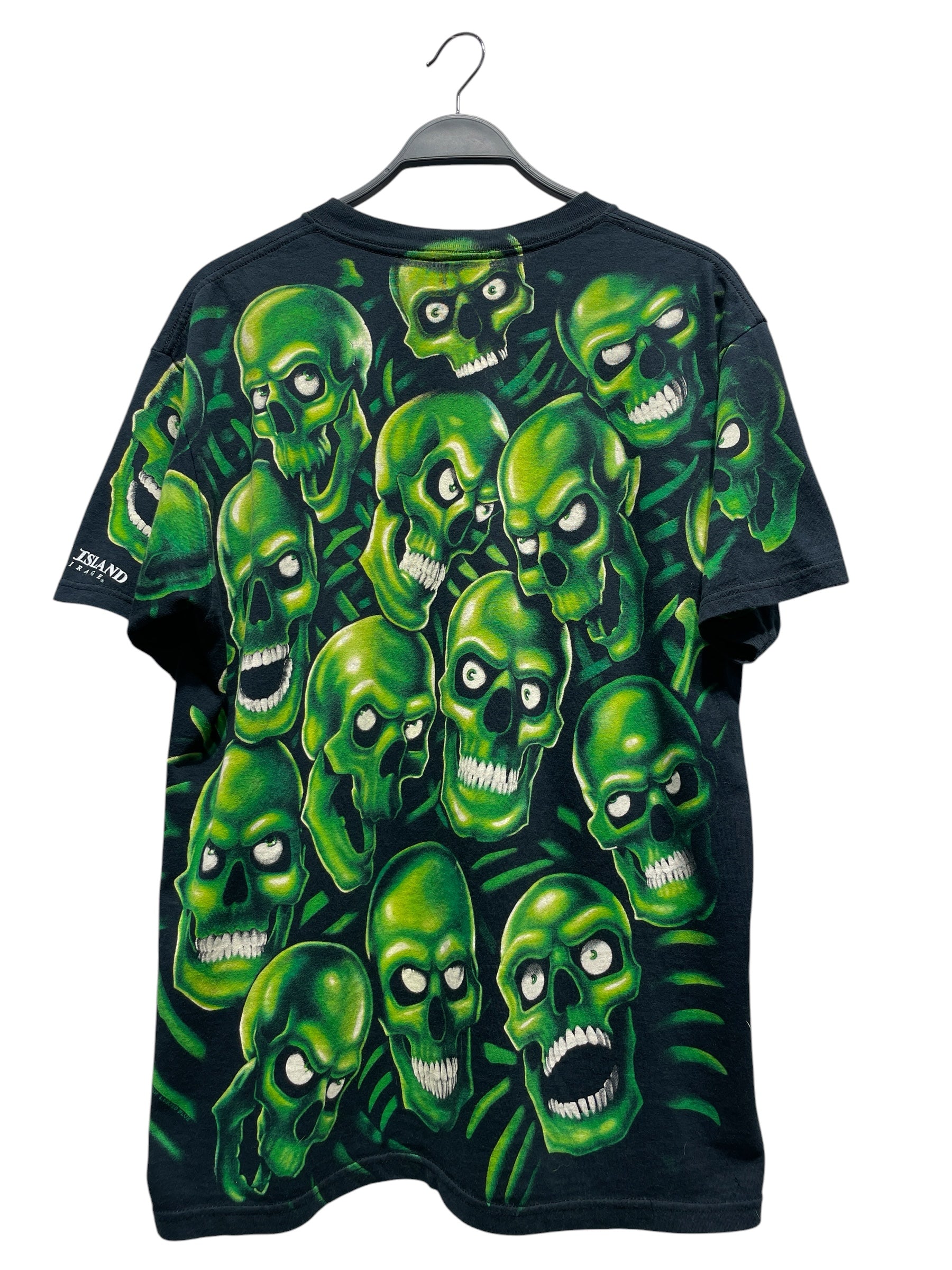 Vintage/T-Shirt/L/Cotton/BLK/SKULL PILE view 2