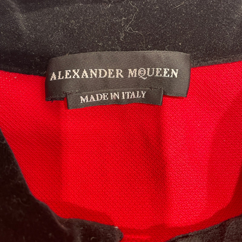 Alexander McQueen/Polo Shirt/S/Cotton/RED/