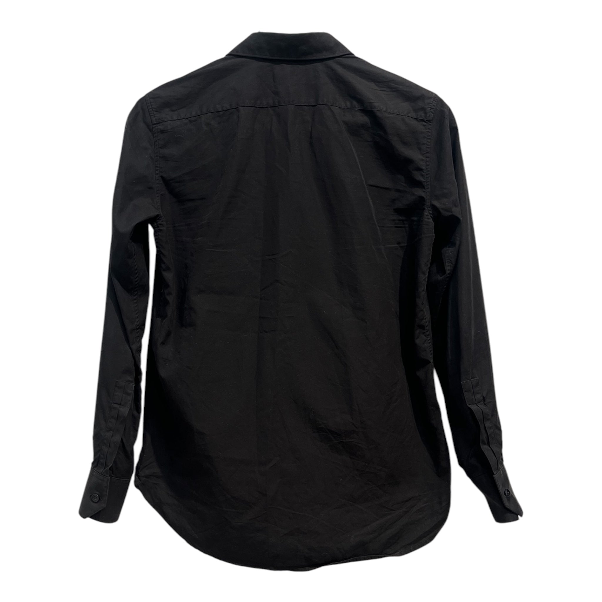 SAINT LAURENT/LS Shirt/38/Cotton/BLK/2023 uniform fit view 2