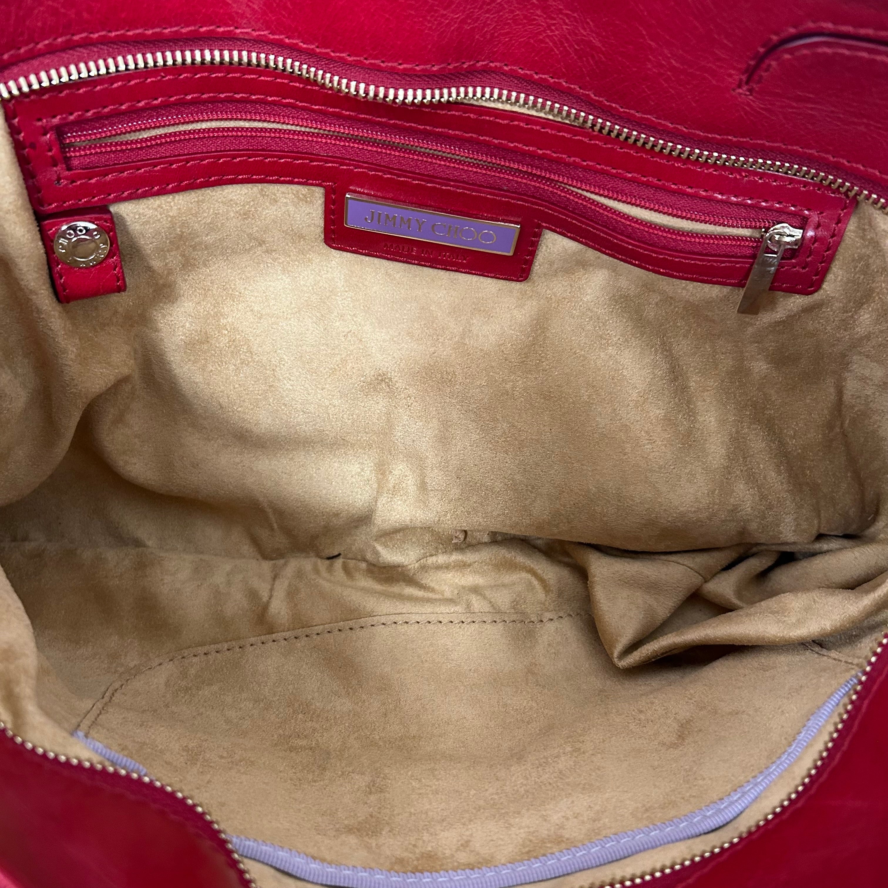 JIMMY CHOO/Clutch Bag/Leather/RED/Eyelet Clutch view 4