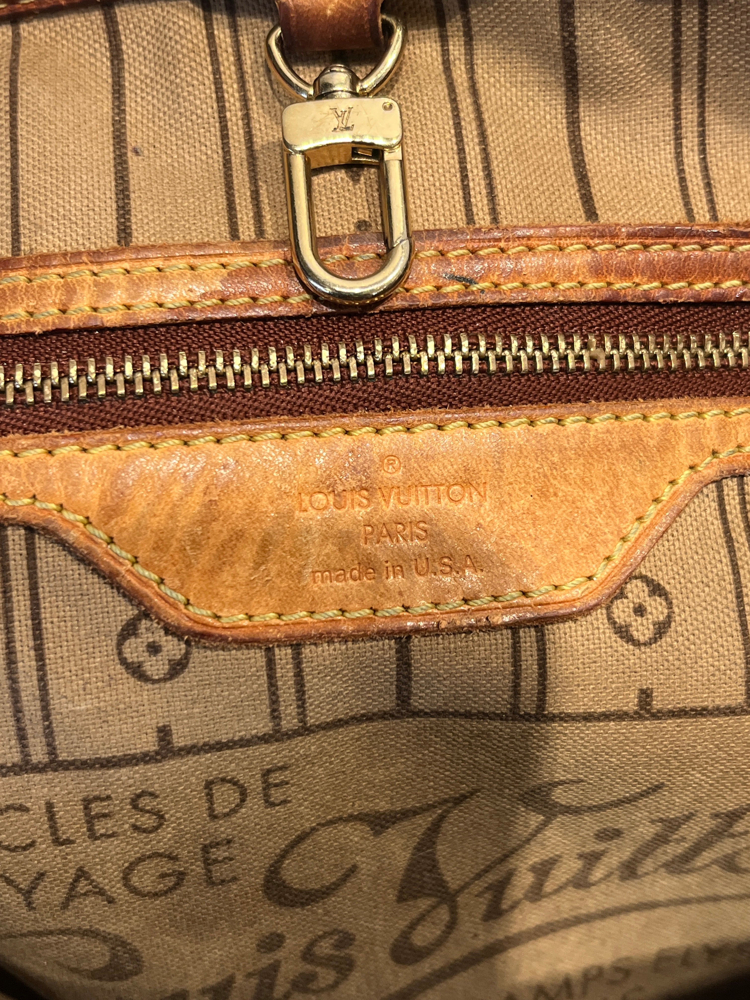 LOUIS VUITTON/Tote Bag/Monogram/Leather/BRW/NEVERFULL PM view 5