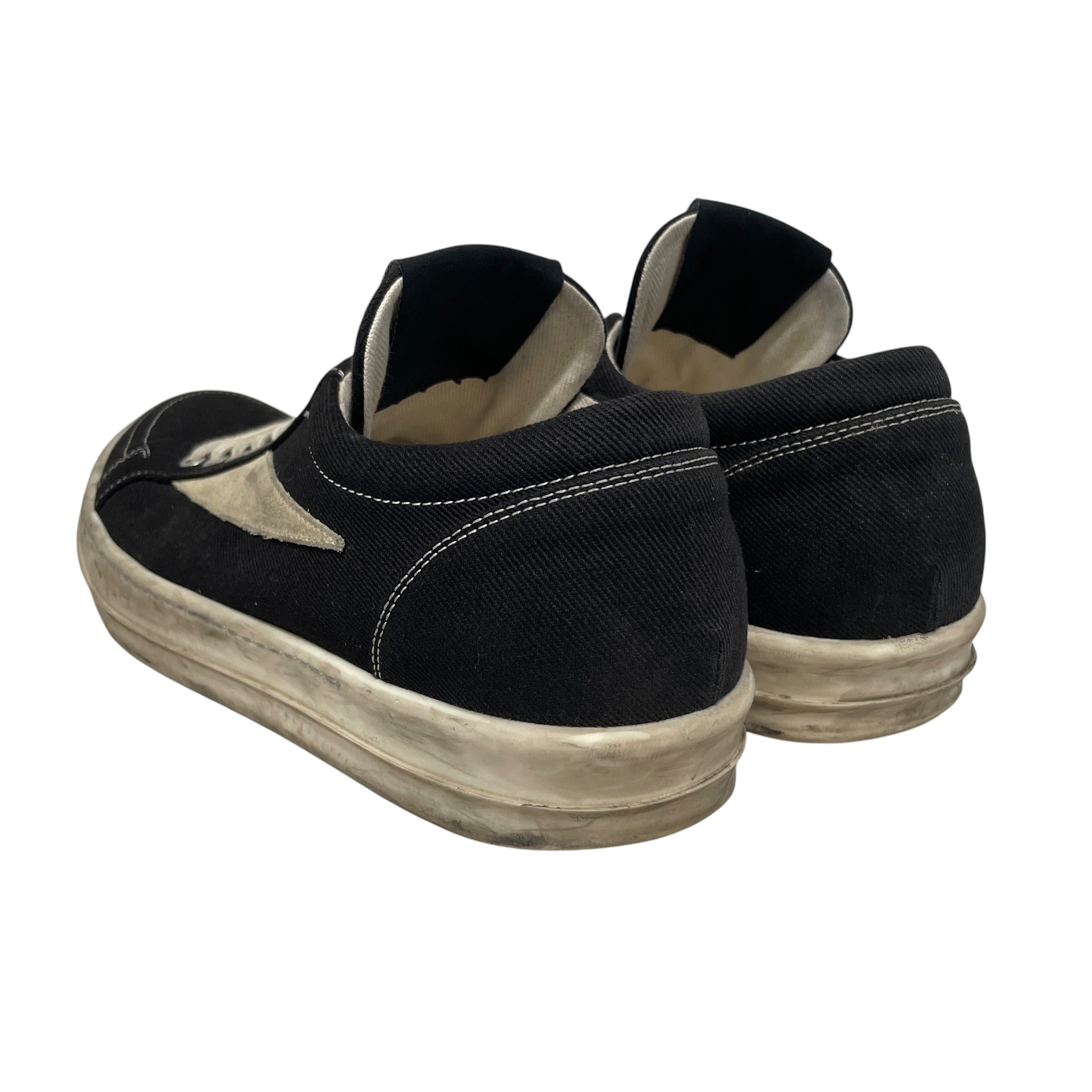 RICK OWENS DRKSHDW/Low-Sneakers/EU 46/Cotton/BLK/Megalace Runners view 2