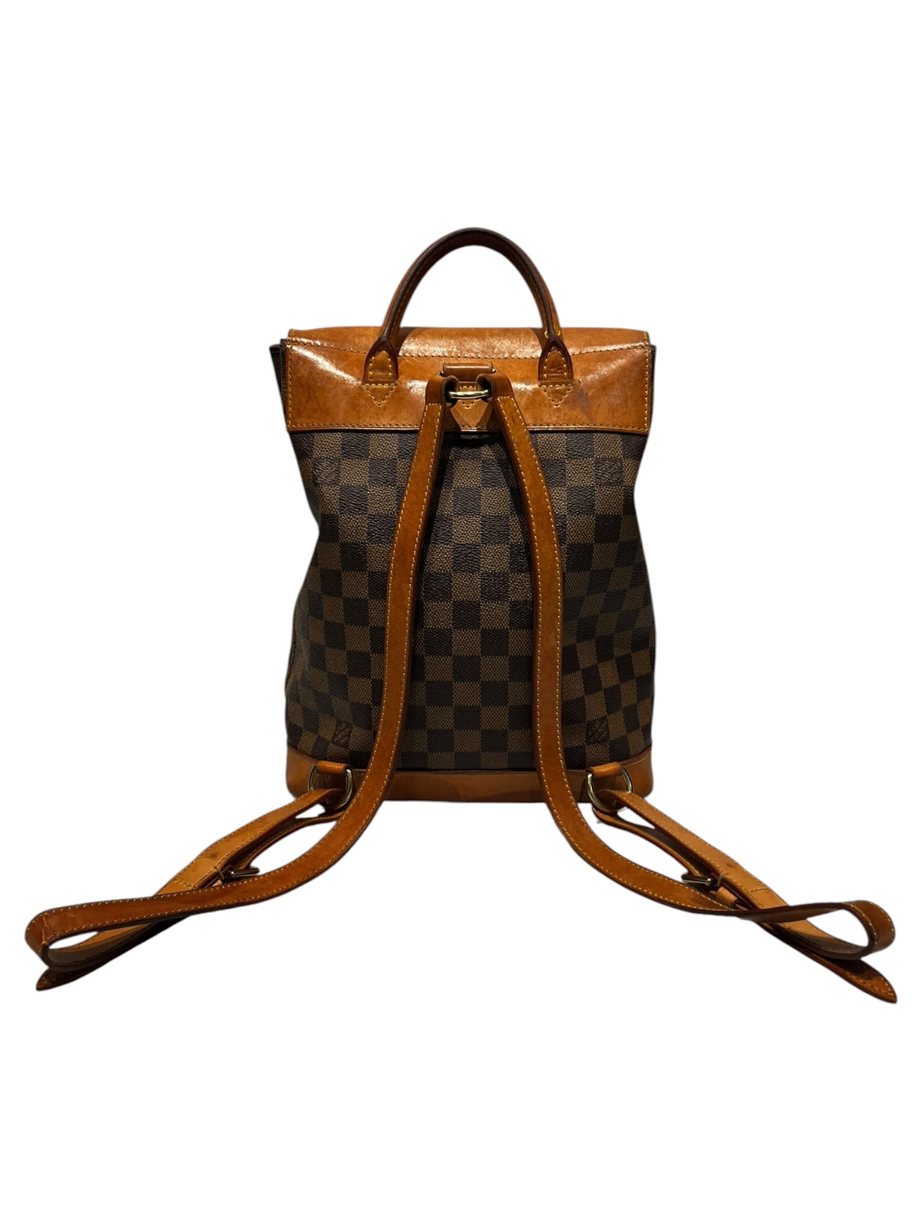 LOUIS VUITTON/Backpack/All Over Print/Leather/BRW/Damier view 2