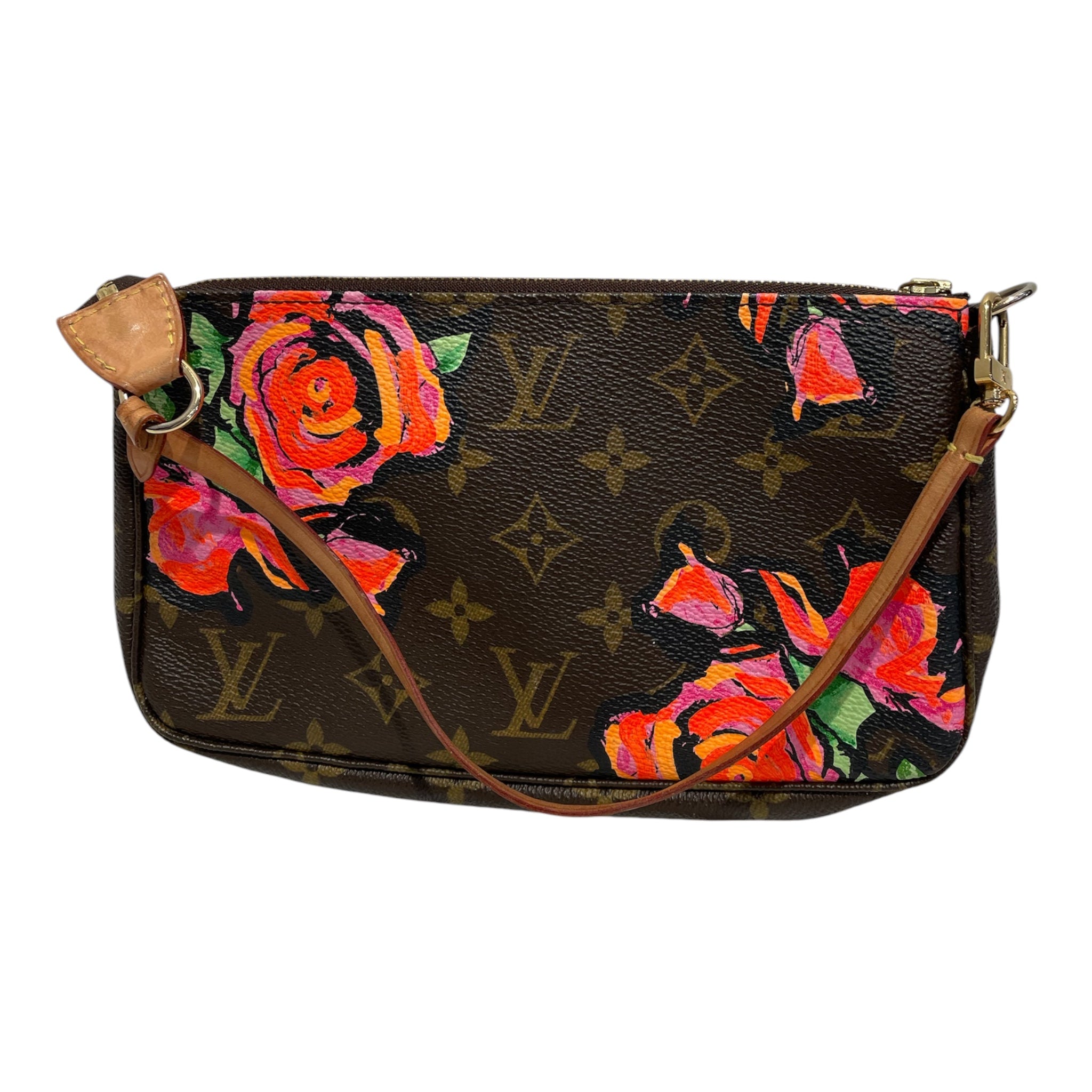 LOUIS VUITTON/Hand Bag/Monogram/Leather/BRW/Stephen Sprouse Roses Pochette view 2