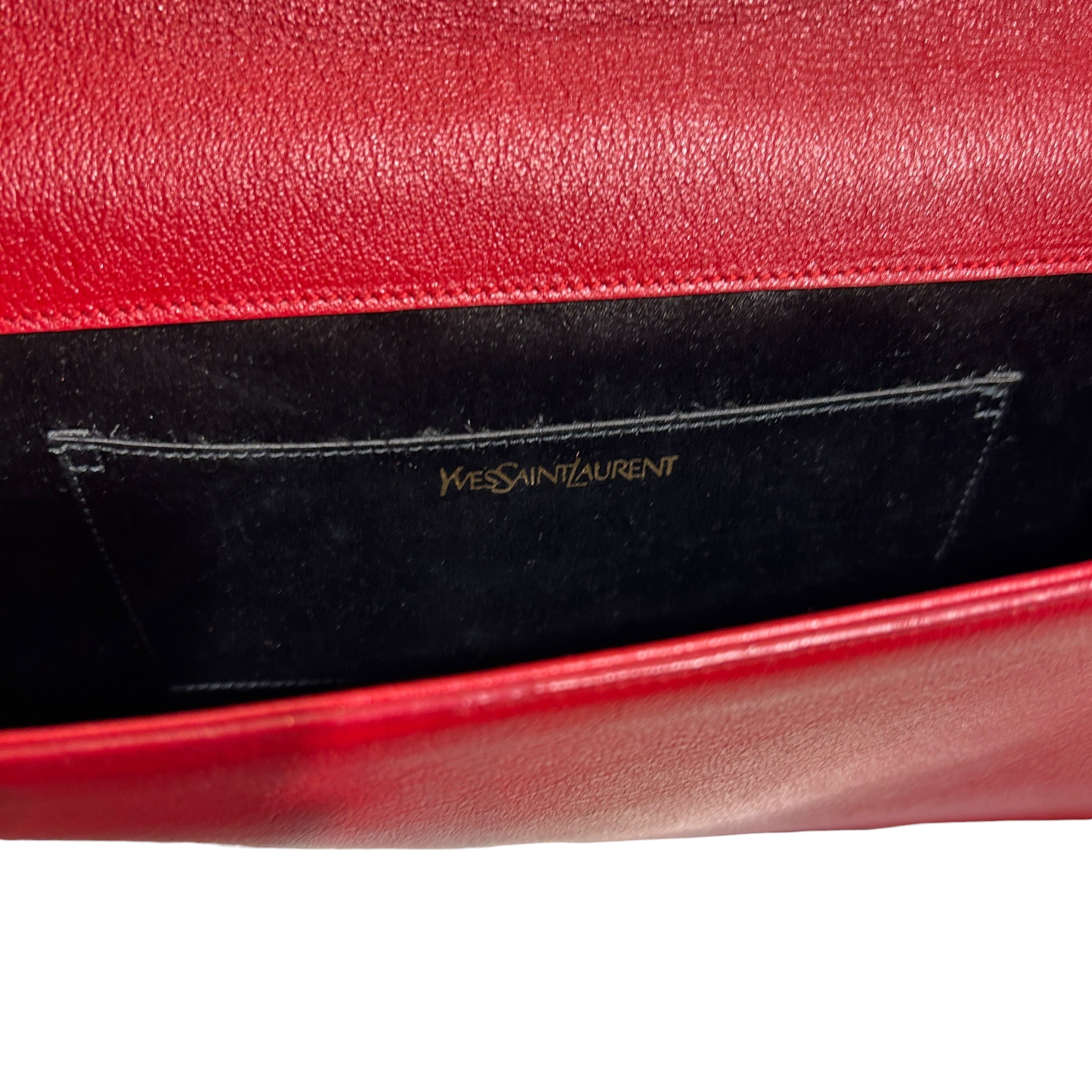 YVES SAINT LAURENT/Fanny Pack/Leather/RED/Belle De Jour Clutch view 3