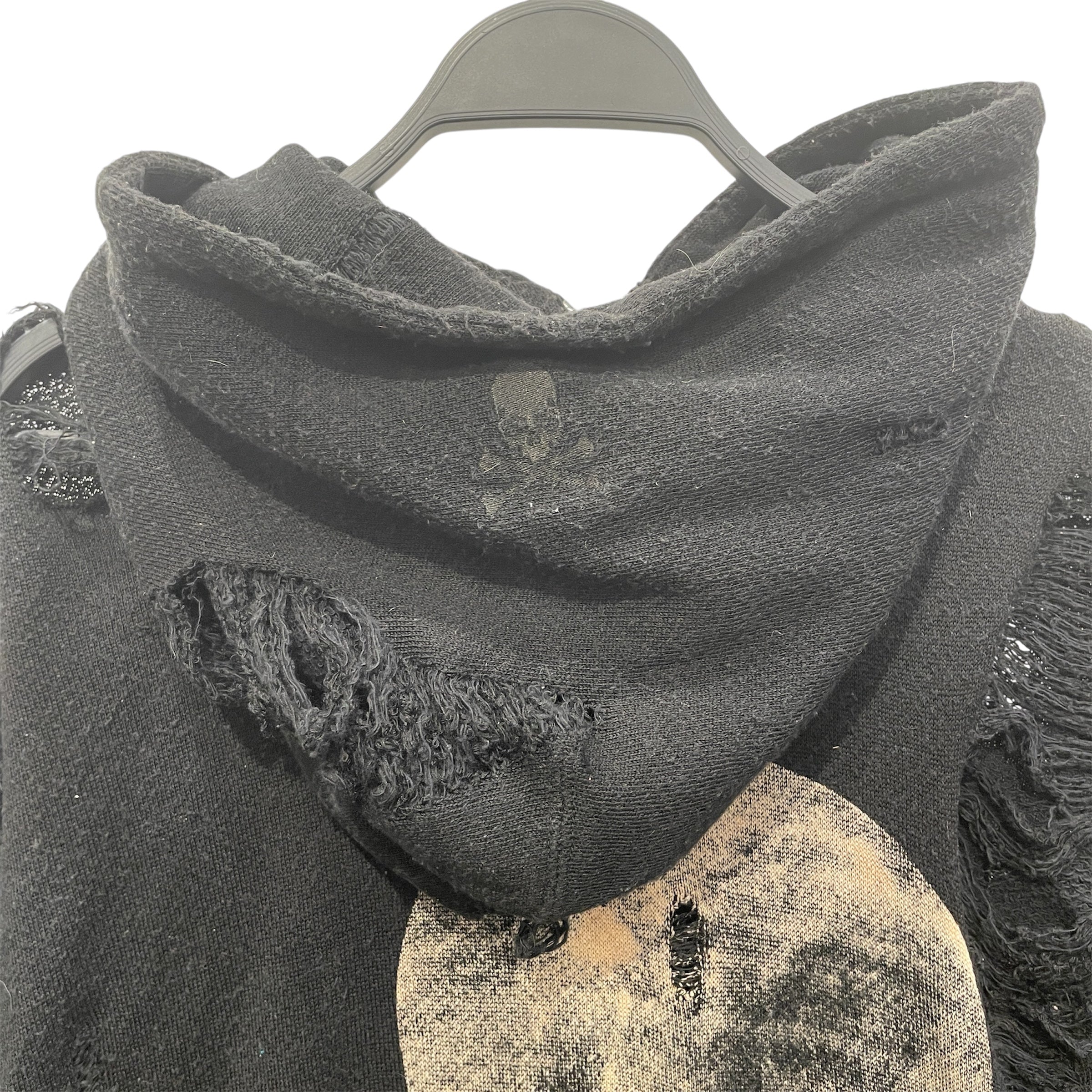 mastermind JAPAN/Hoodie/M/Cotton/BLK/Distressed/"grunge is not dead" view 3