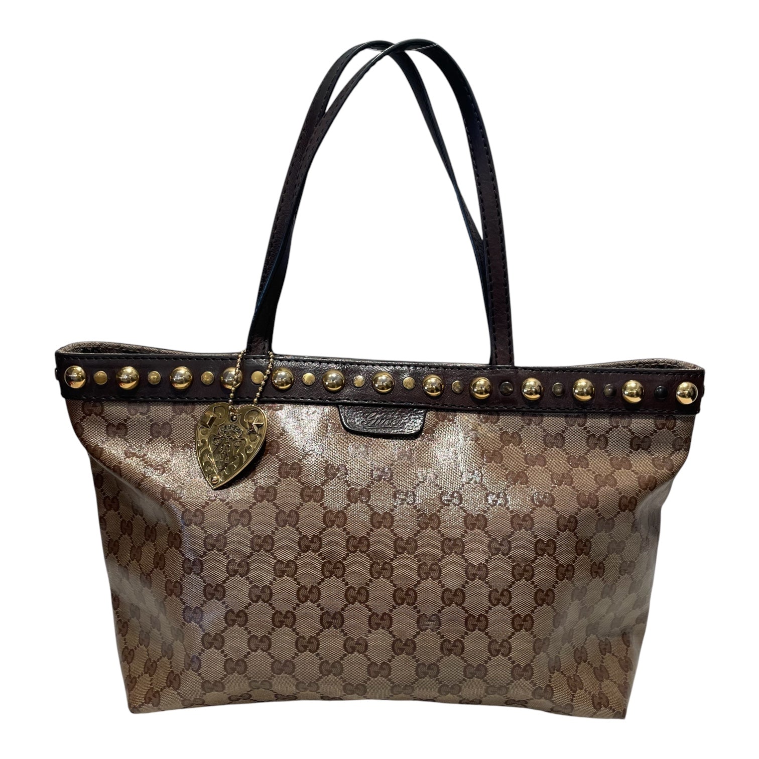 GUCCI/Tote Bag/Monogram/Leather/BRW/Crystal Babouska Tote view 1