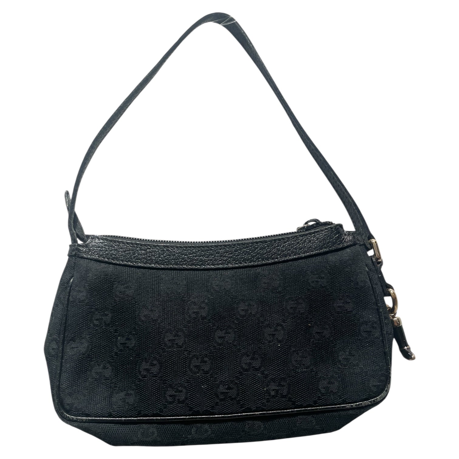 GUCCI/Hand Bag/Monogram/BLK/Monogram Boot Charrm Handbag view 1