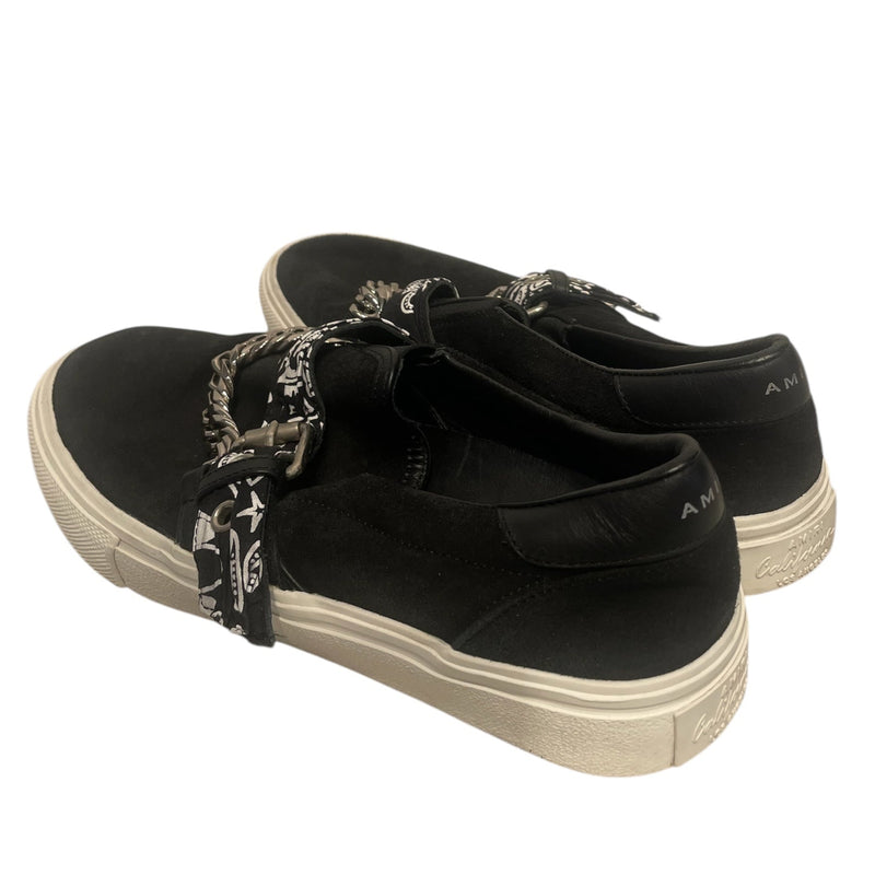 AMIRI/Low-Sneakers/EU 40/Suede/BLK/Bandana Chain Slip On