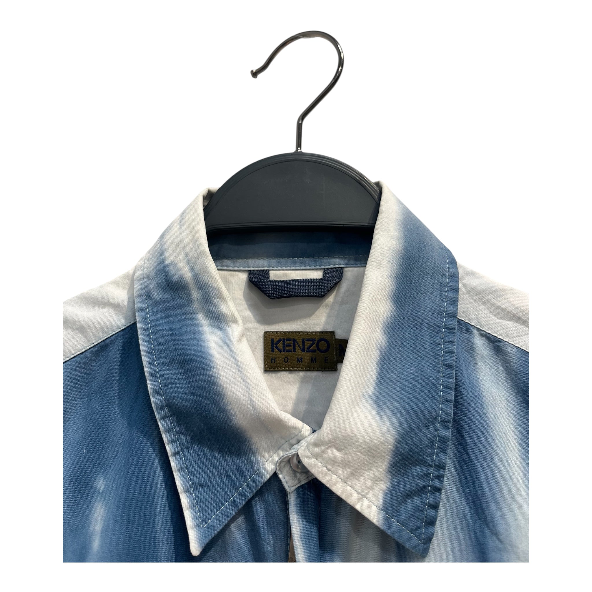 KENZO HOMME/Tops/M/Cotton/BLU/TIE-DYE BUTTON-UP ZIP view 2