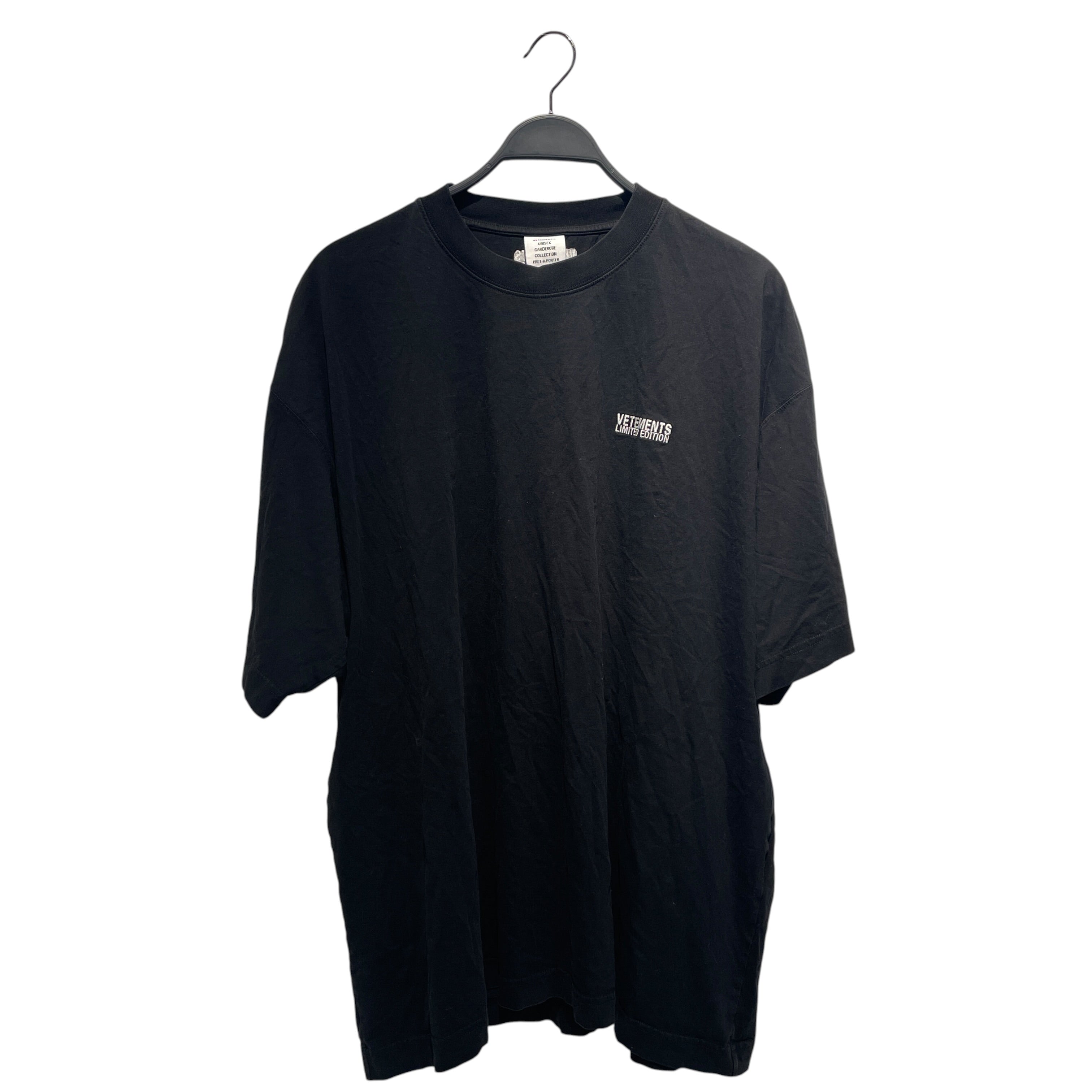 VETEMENTS/T-Shirt/M/Cotton/BLK/LIMITED EDITION LOGO TEE view 1